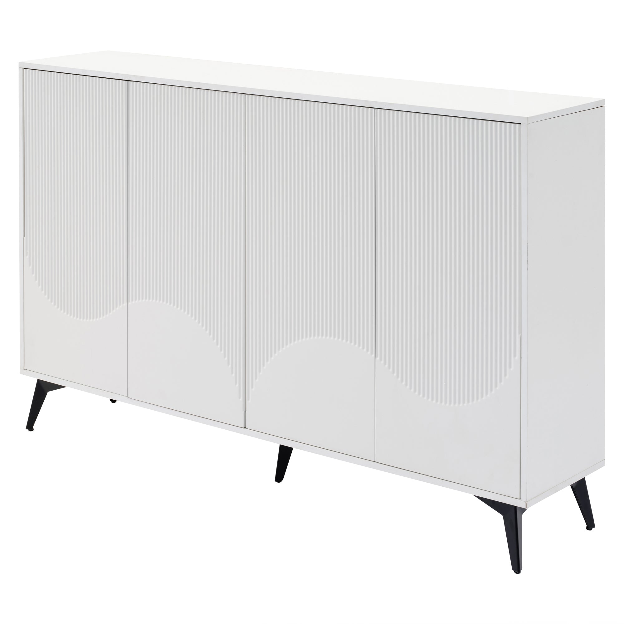 Logidon Wit Dressoir, 160 cm breed, verstelbare planken