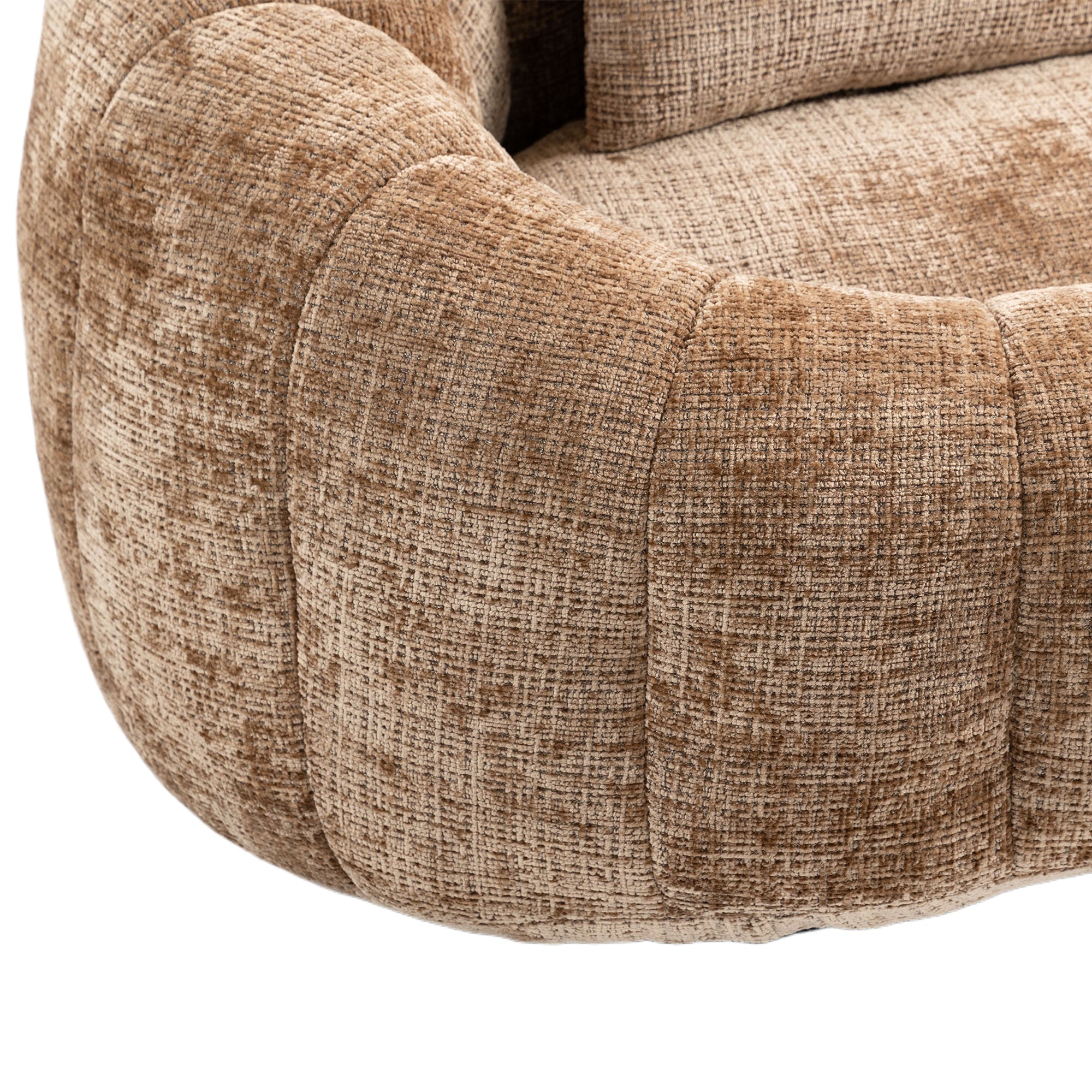Logidon Zitzakbank Luxe Chenille Koffie Lounge Stoel