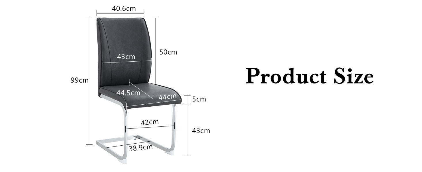 Logidon Dining Table Chair Set Gray Faux Leather With Horseskin Texture