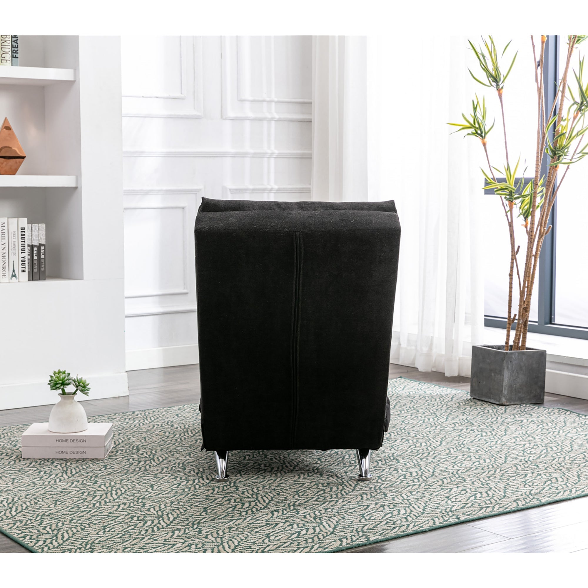 Logidon Elektrische Massage Chaise Longue Zwart met Afstandsbediening