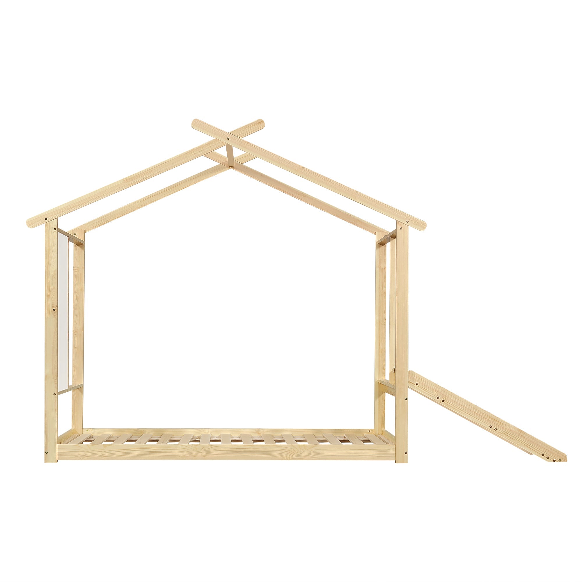 Logidon Kinderbed Met Schuifdak Design 90x200 Naturel