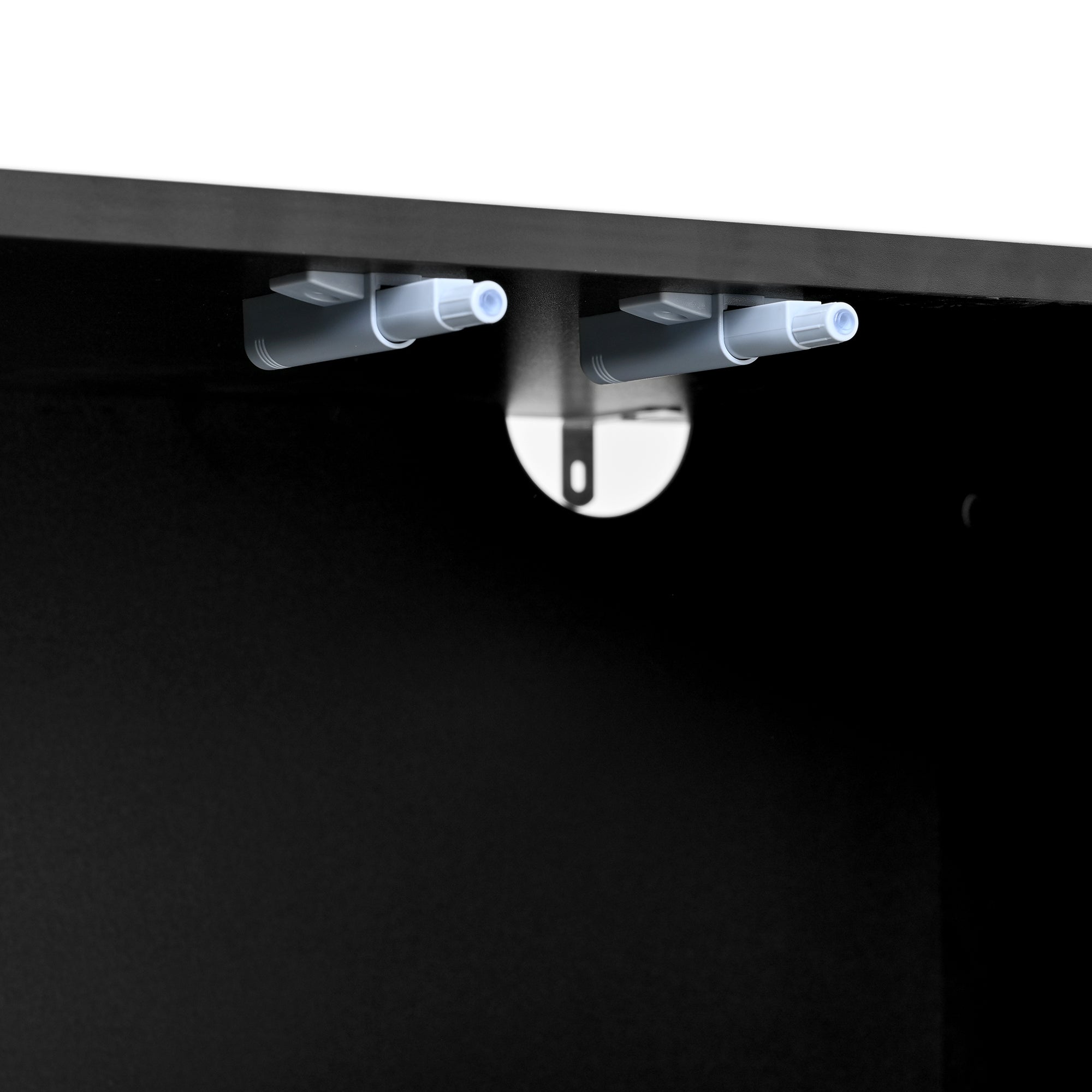 Logidon UForm Dressoir Zwart 120x40x78,5 cm Glazen Deur Rebounder Design