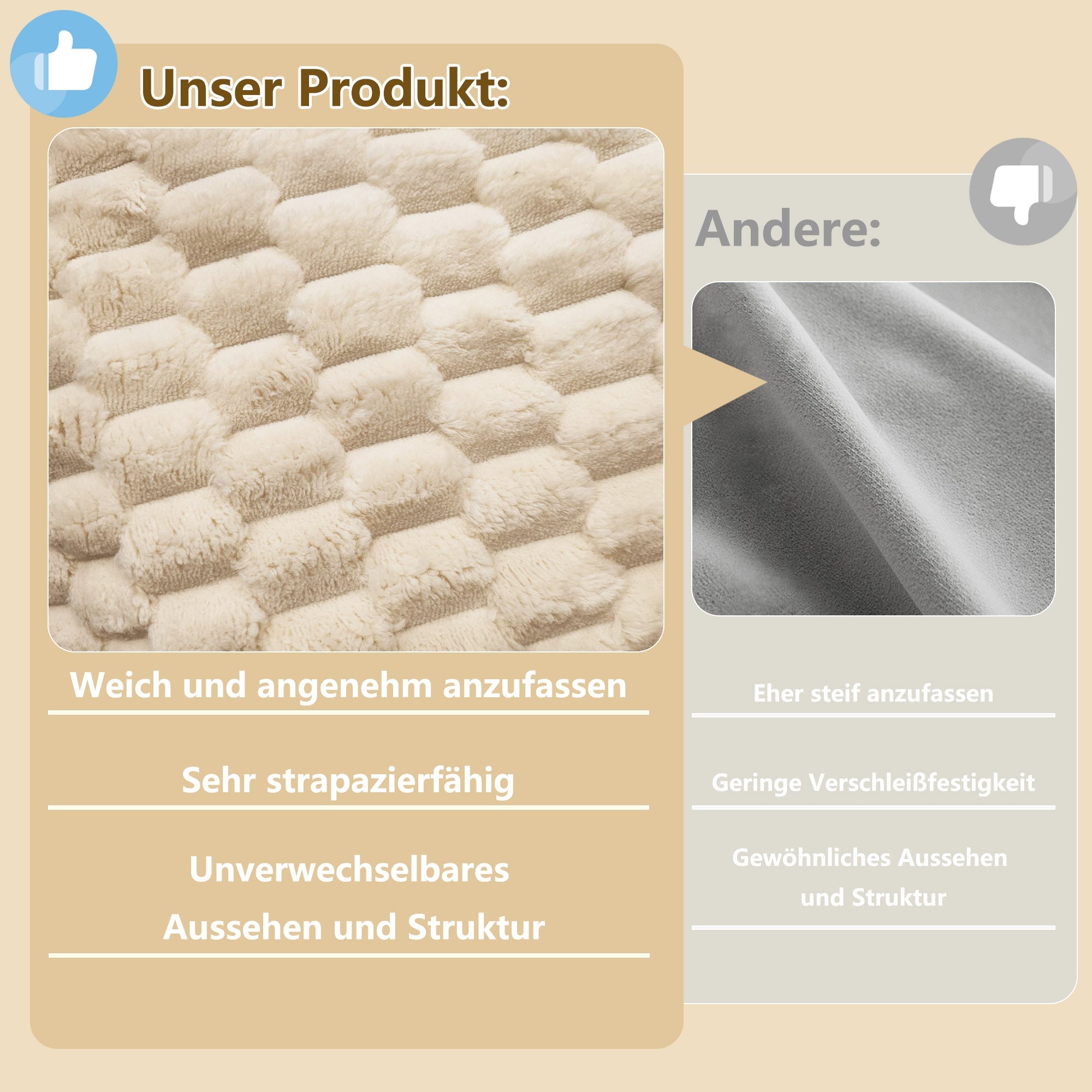 Logidon dagbed slaapbank beige fluweel 90x200/180x200 LED