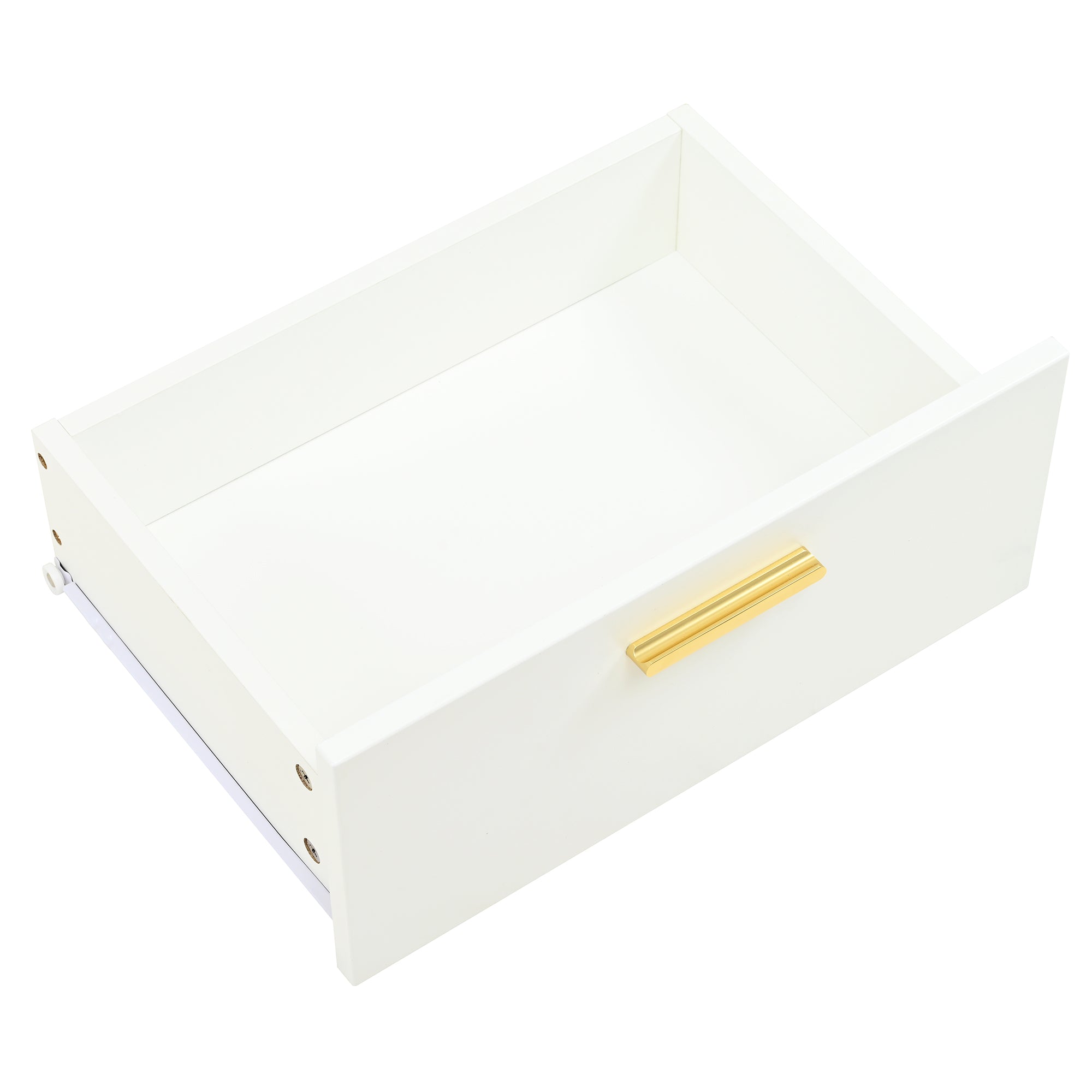 Logidon dressoir wit visgraatpatroon 145x40x75 cm 3 lades