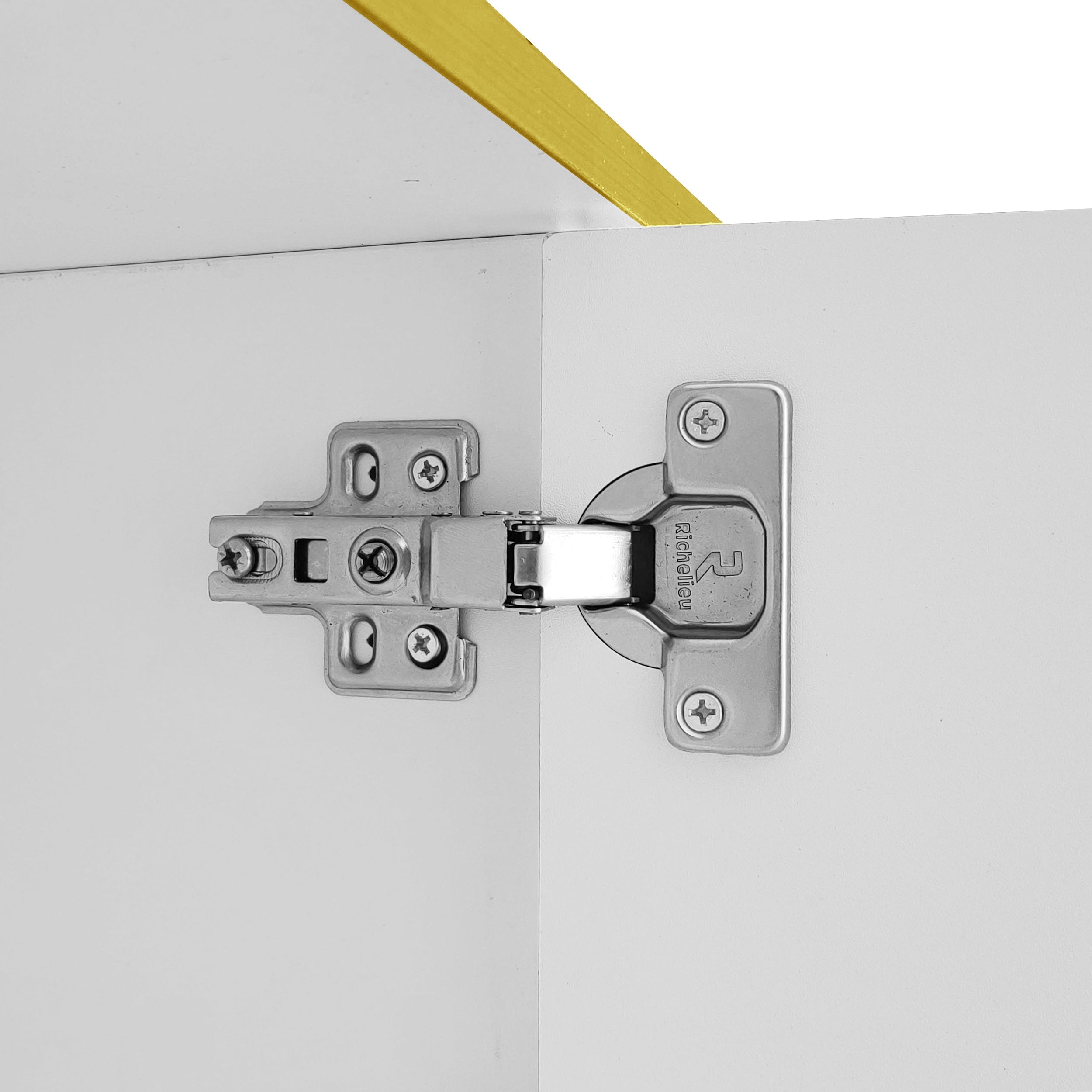Logidon Elegant Wit TV-meubel 180x40x40 cm Gouden Trim