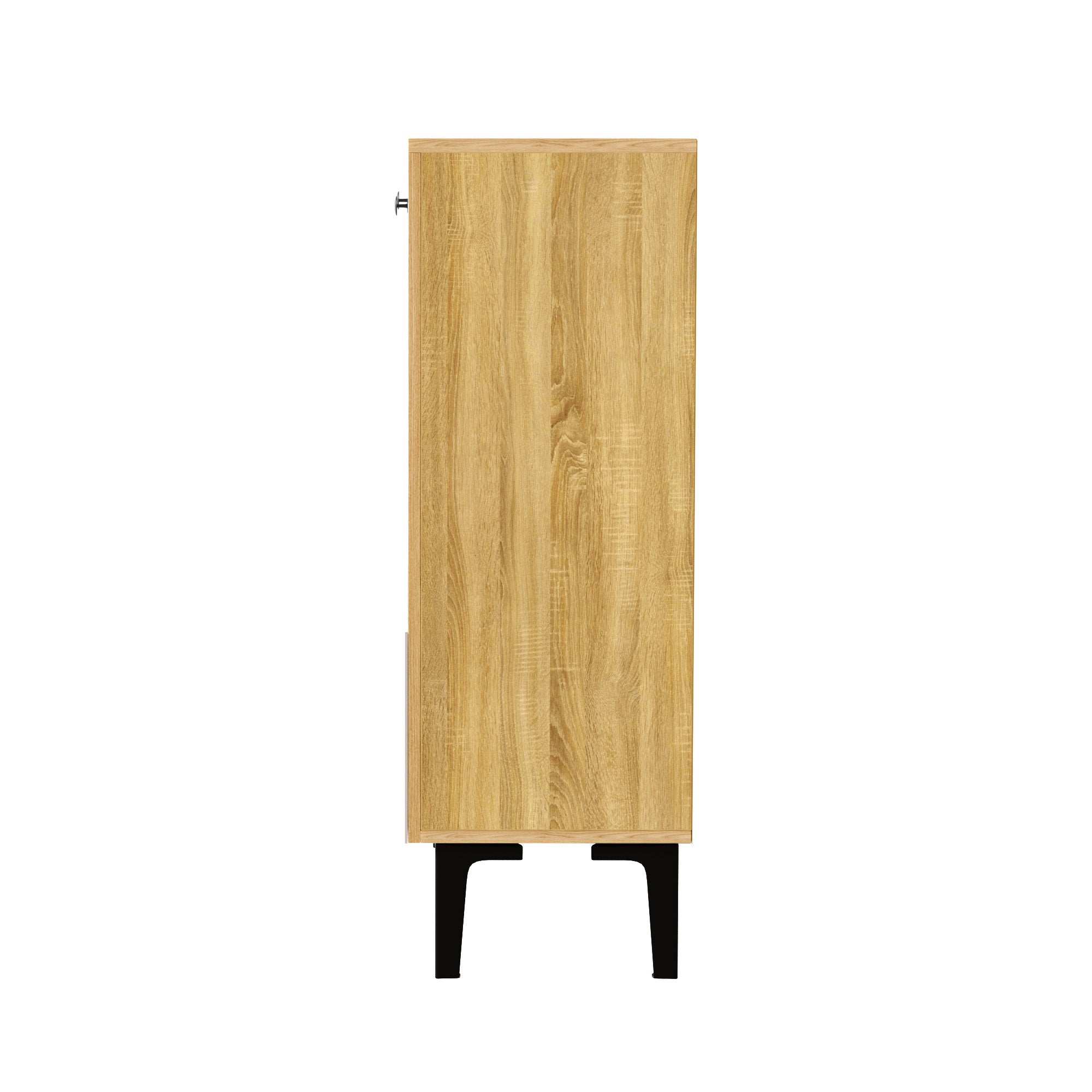 Logidon Moderne schoenenkast 90x32x94 cm houtlook met 3 deuren