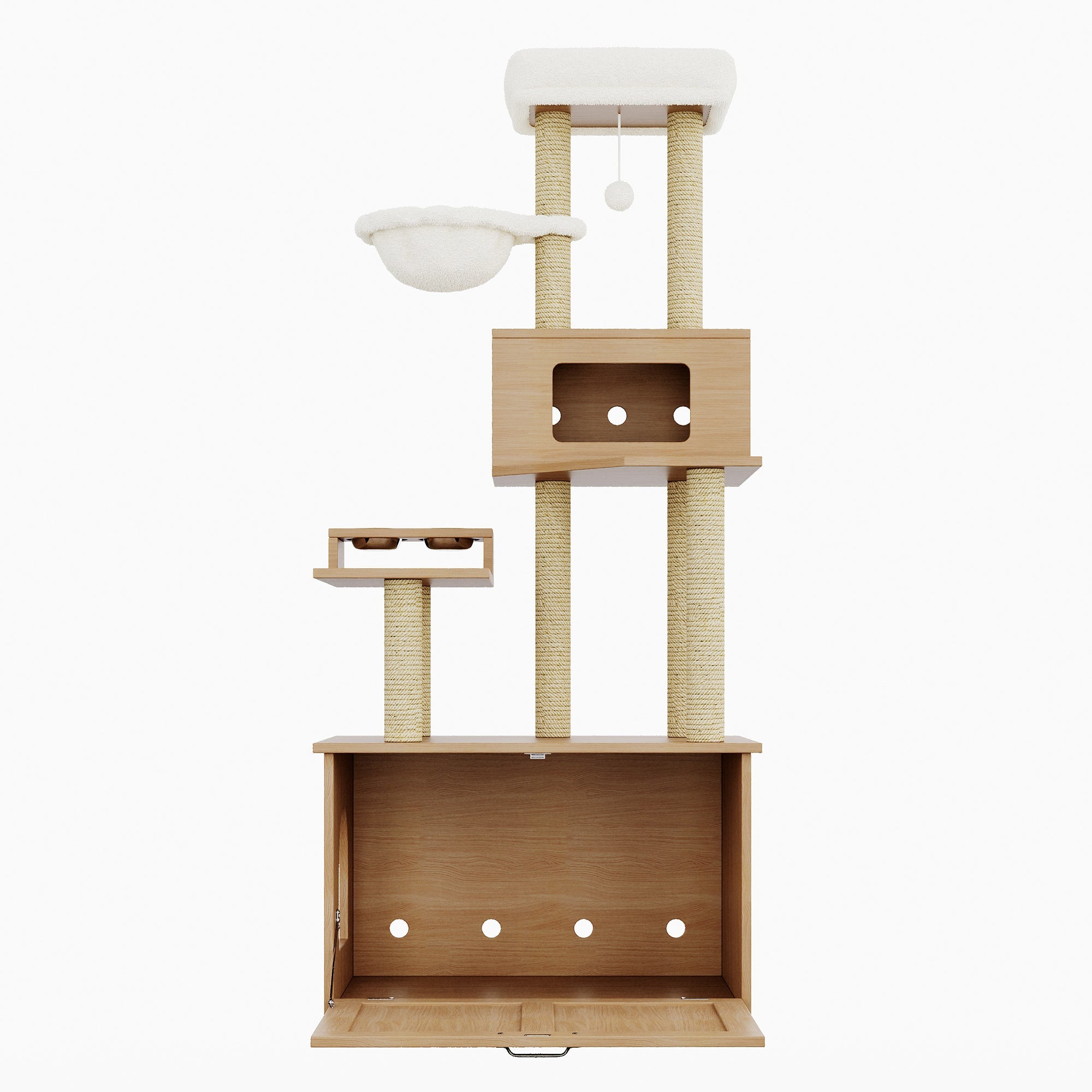 Logidon kattentoren AllinOne kattenmeubel 80x50x173 cm