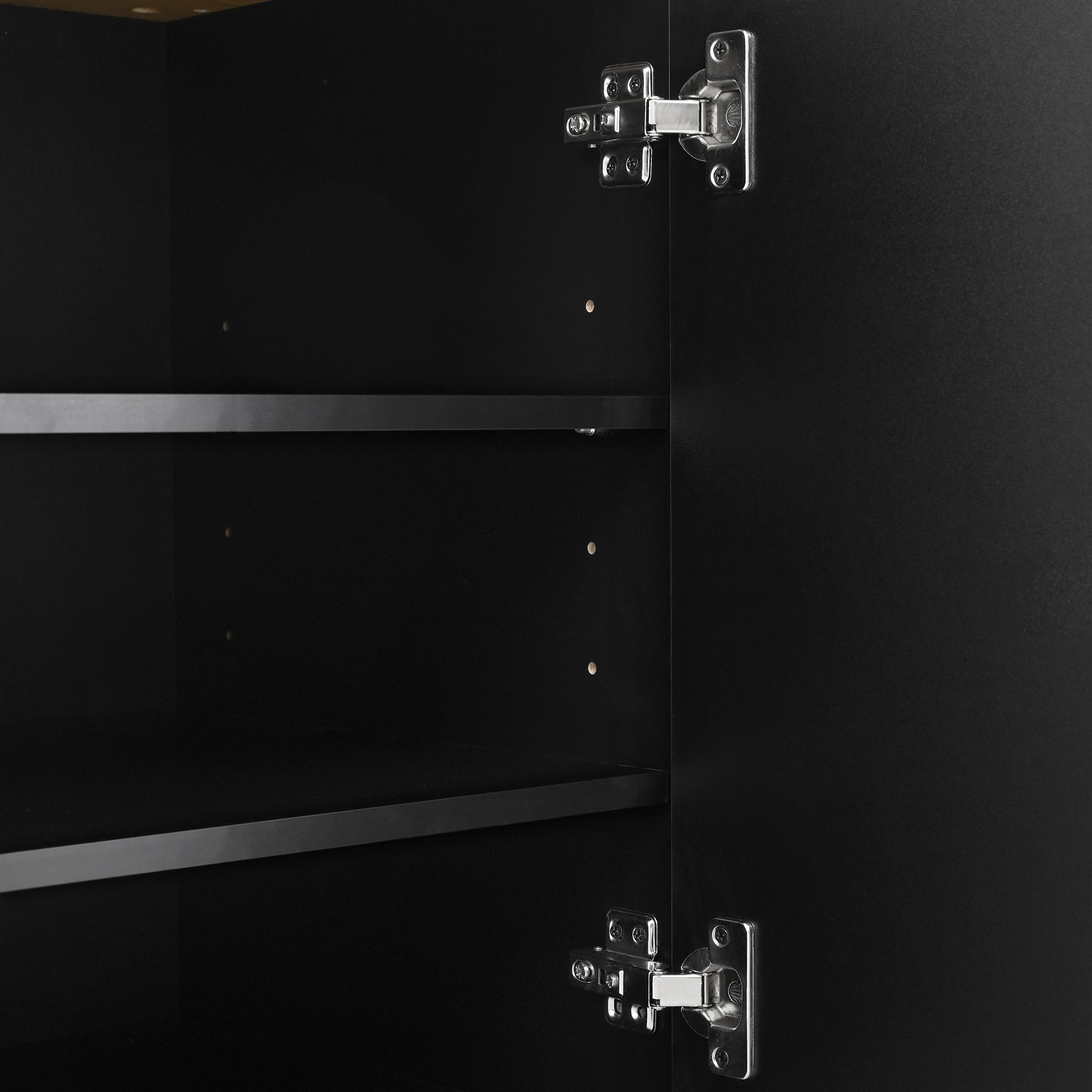 Logidon schoenenkast met LED verlichting zwart hout 14-18 paar