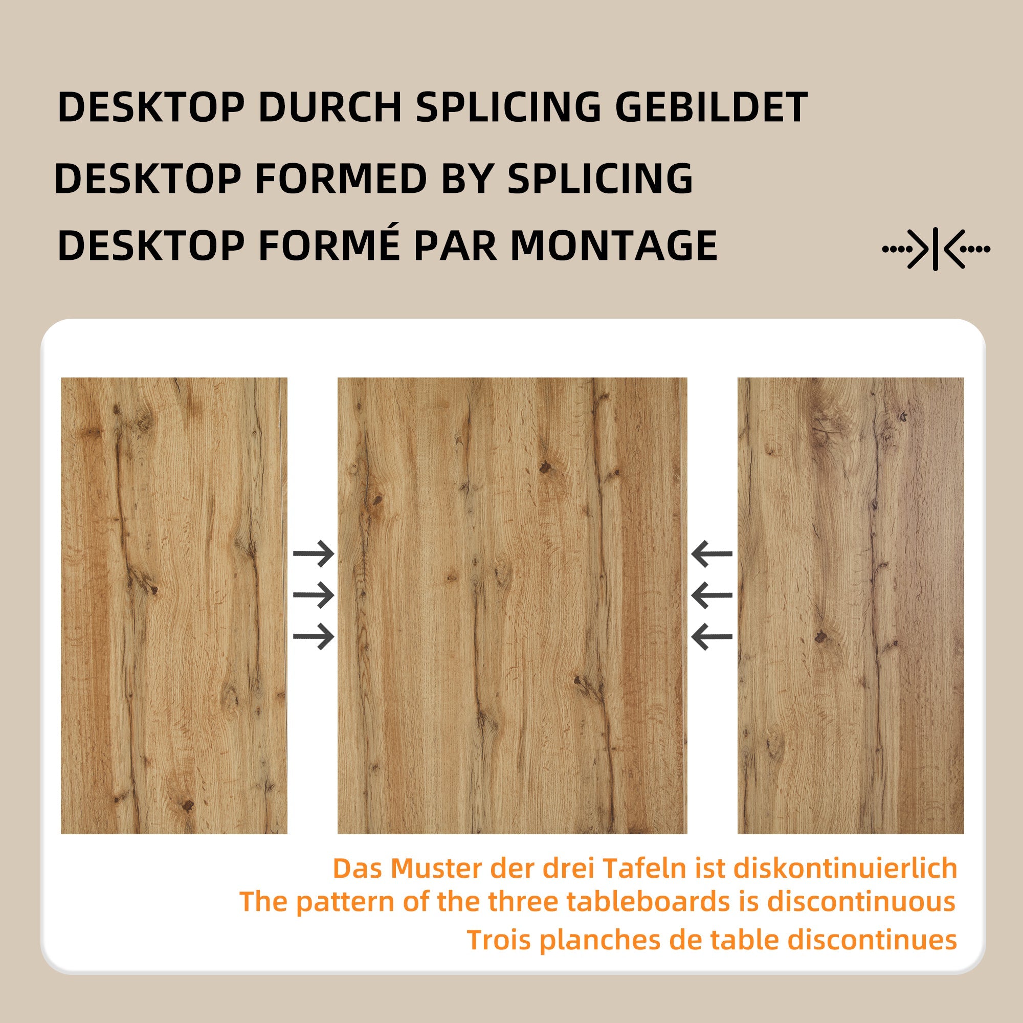 Logidon Moderne eettafel hout 138x80x75 cm lichtbruin MDF