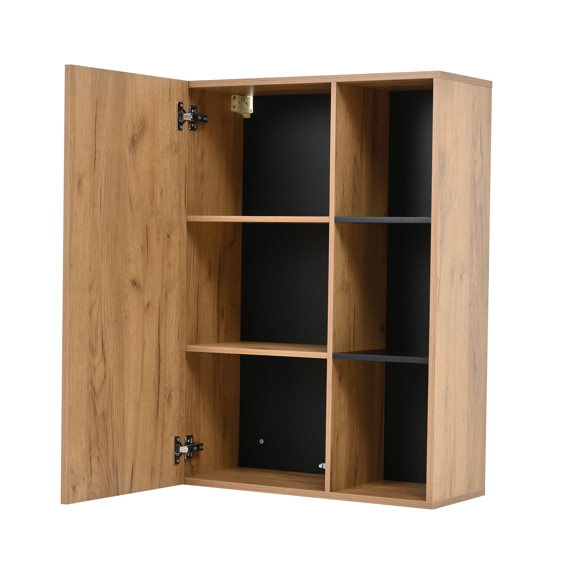 Logidon TV wall unit set display case two parts up to 265 cm oak black