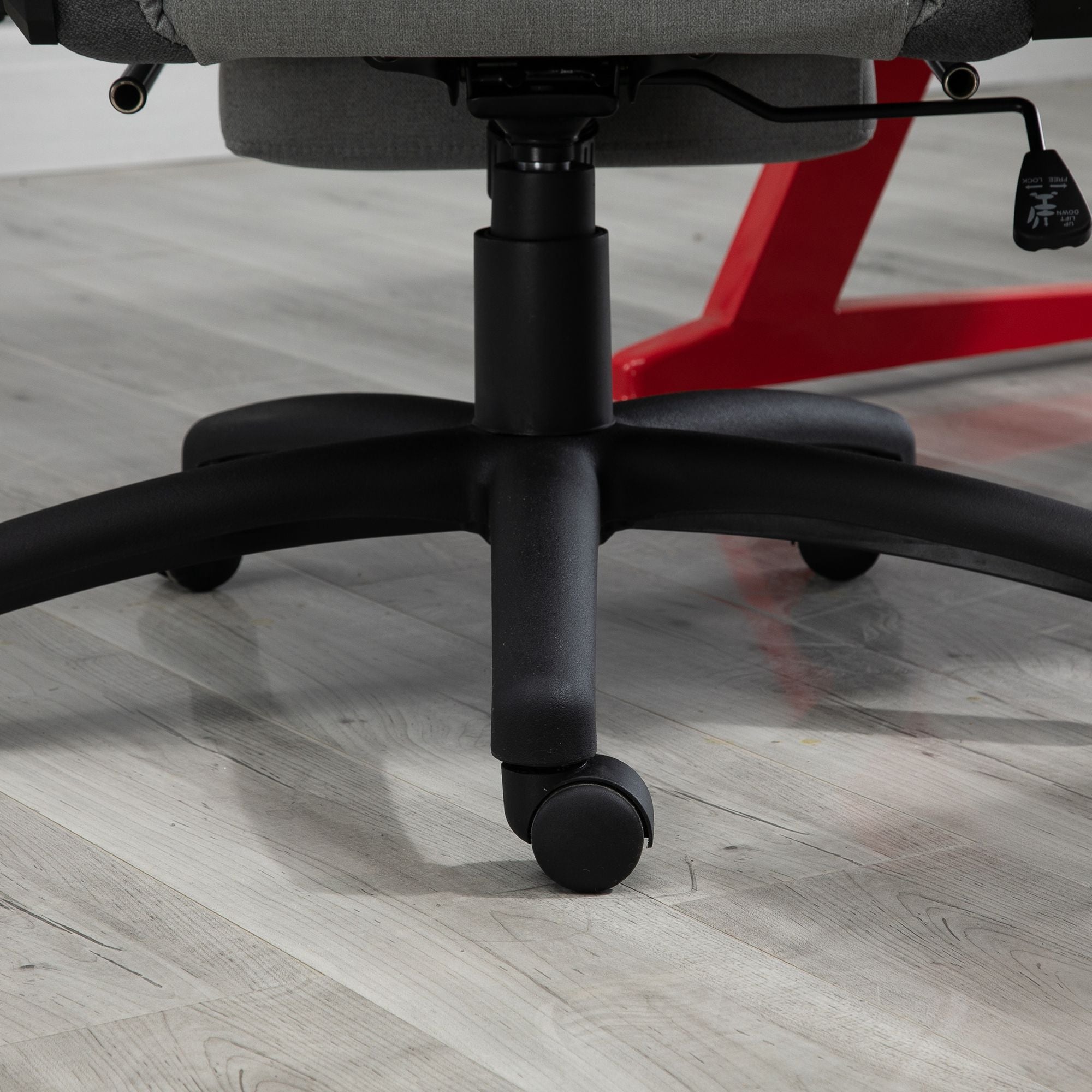 Logidon Vinsetto Ergonomische bureaustoel Grijze armleuning en kussen