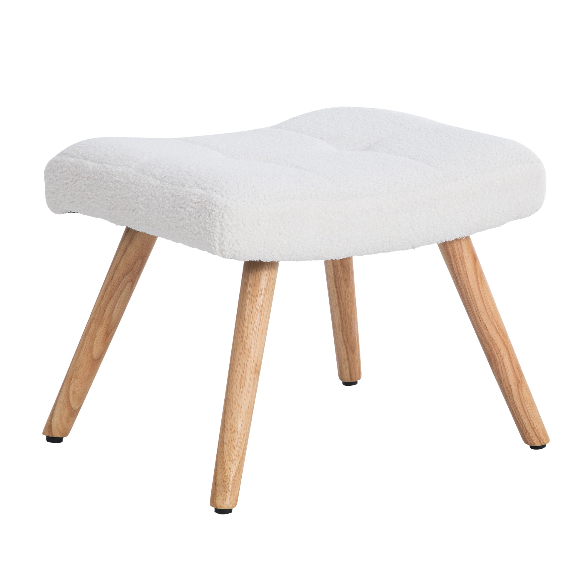 Logidon Ergonomische Witte Schommelstoel Met Voetenbank Hoogte 92 cm