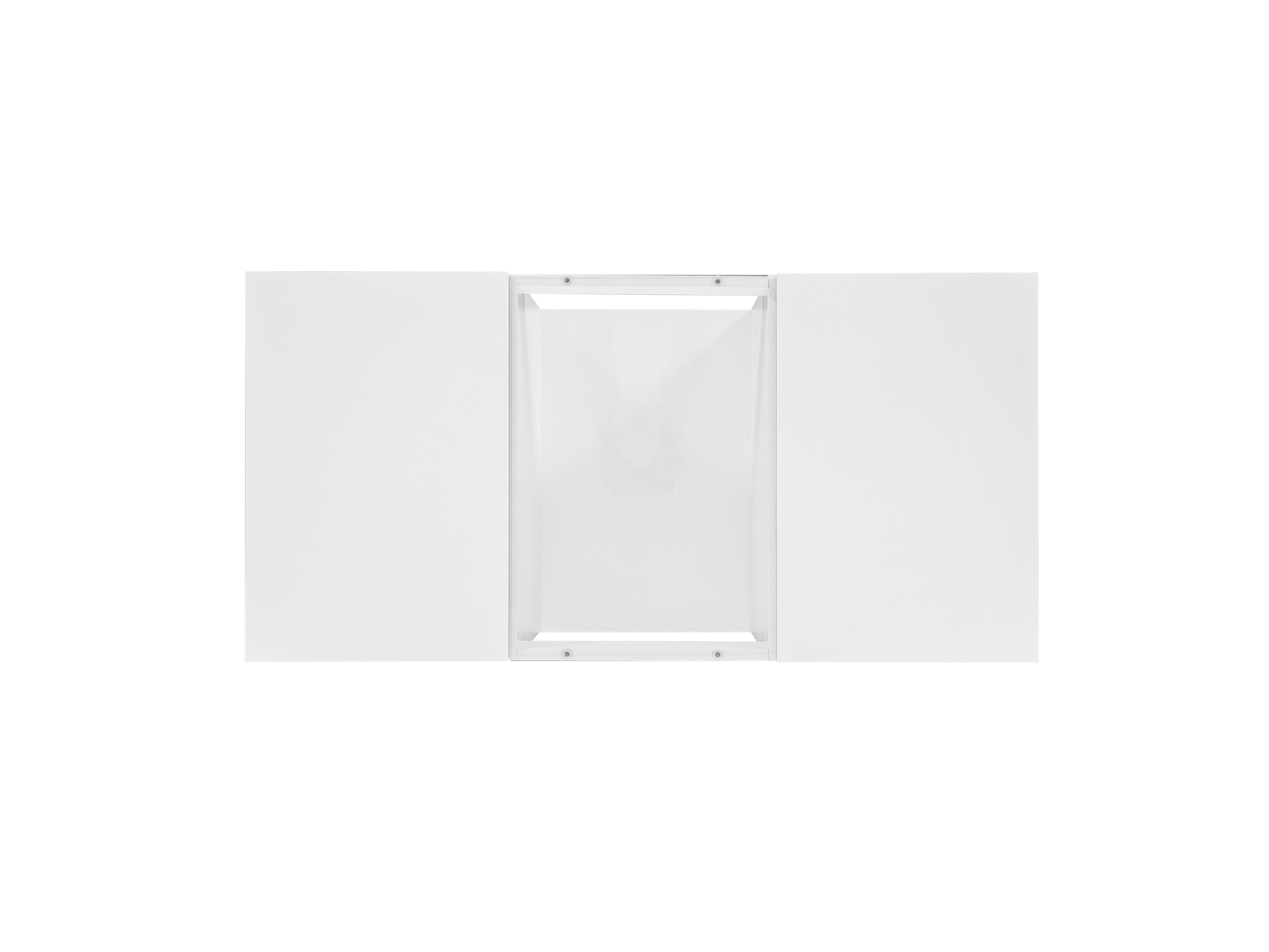 Logidon Witte Salontafel 100x50x35,5 cm Met Glazen Paneel LED