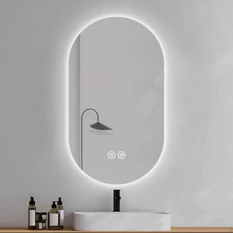 Logidon LED badkamerspiegel 60x90 cm Smart Touch anticondens zilver