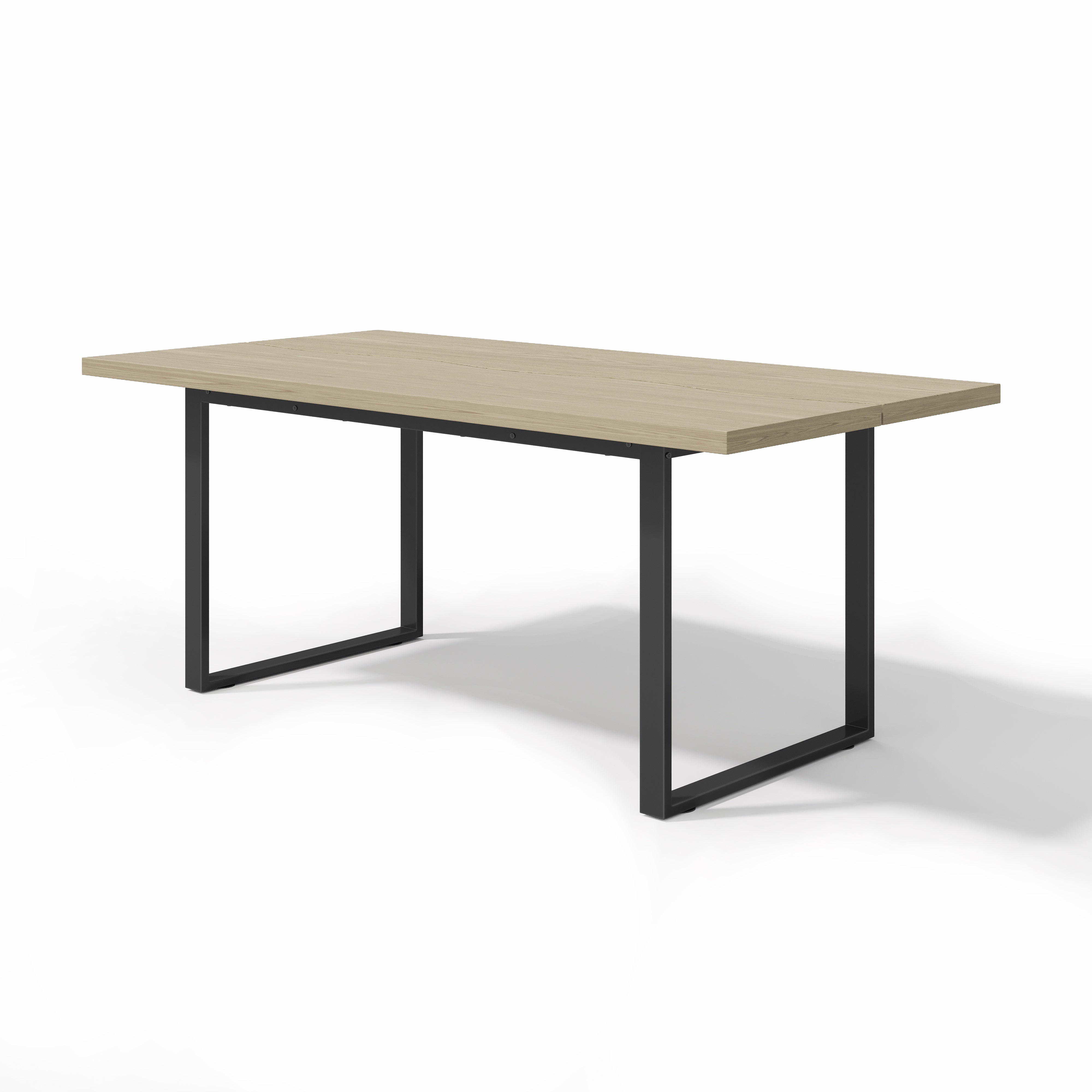 Logidon eettafel 160x80 cm industriële houtlook, metalen frame