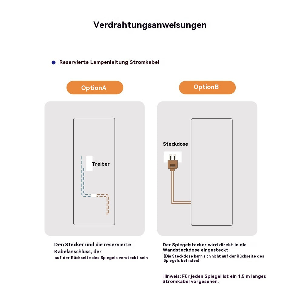 Logidon passpiegel 163x54 cm LED verlicht zilver wandmontage