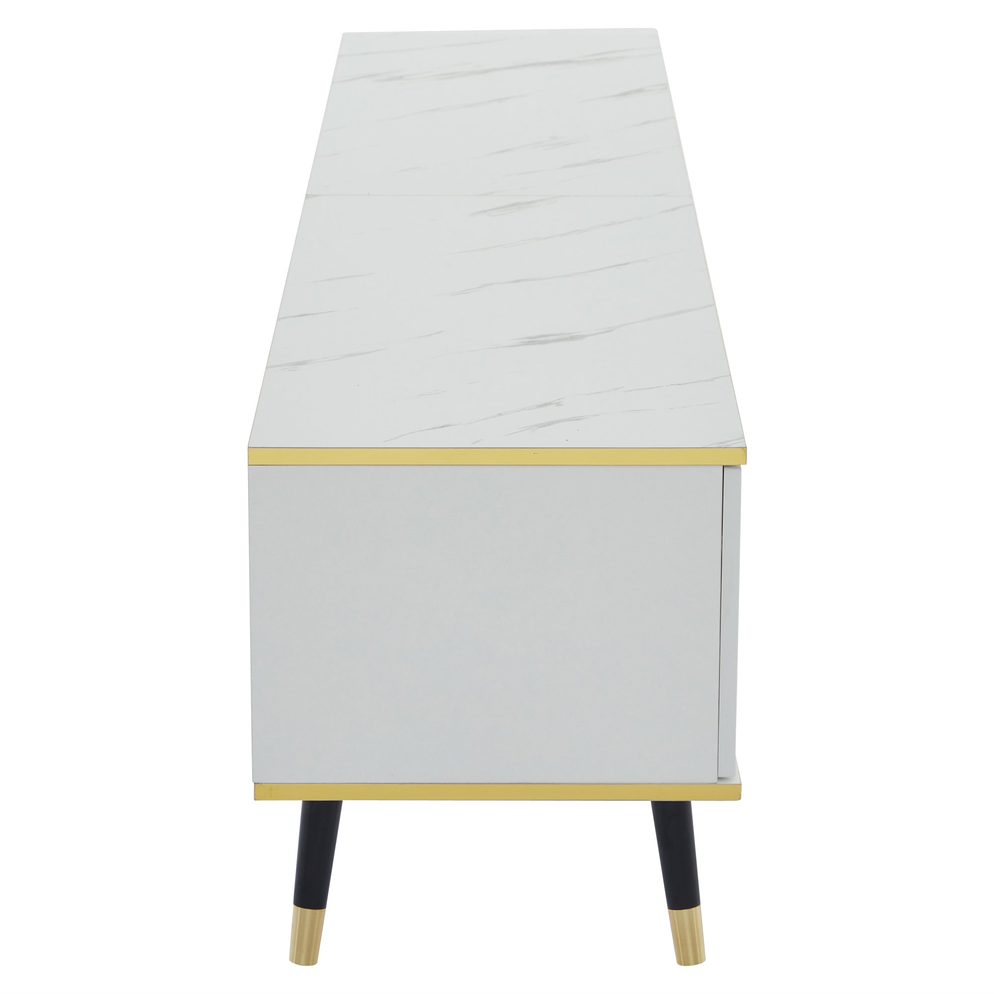 Logidon Modern TV-meubel Wit Marmerlook 200x40x46 cm