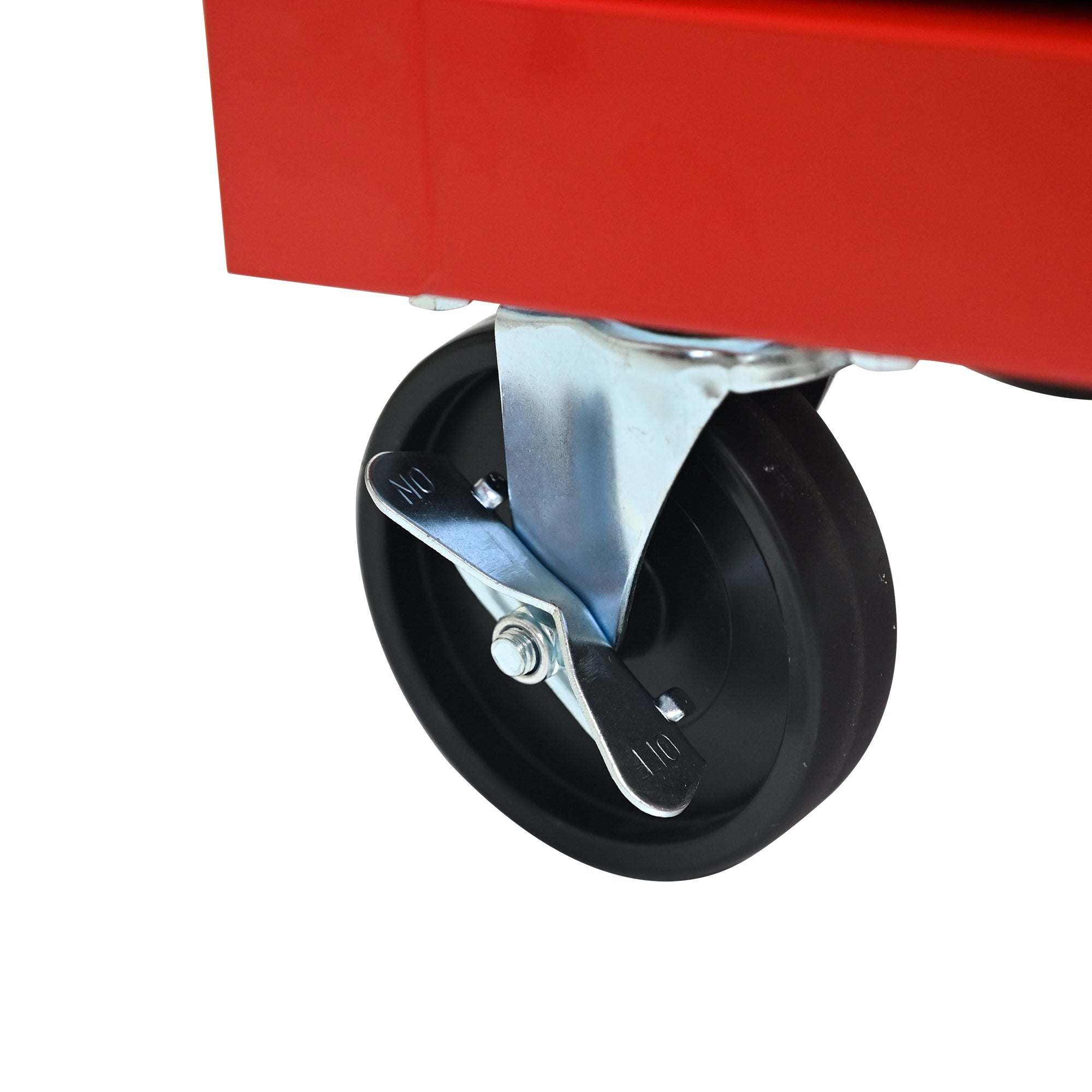 Logidon stalen gereedschapskist met 5 lades rood zwart 52x33x66 cm