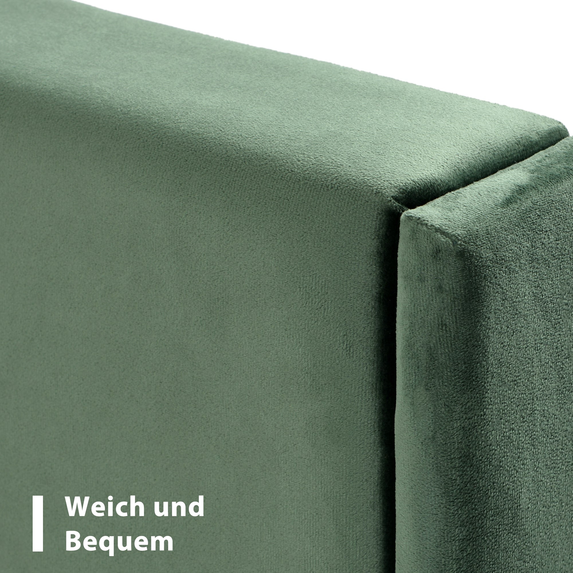 Logidon gestoffeerd bed 90x200 cm donkergroen fluwelen bekleding modern design