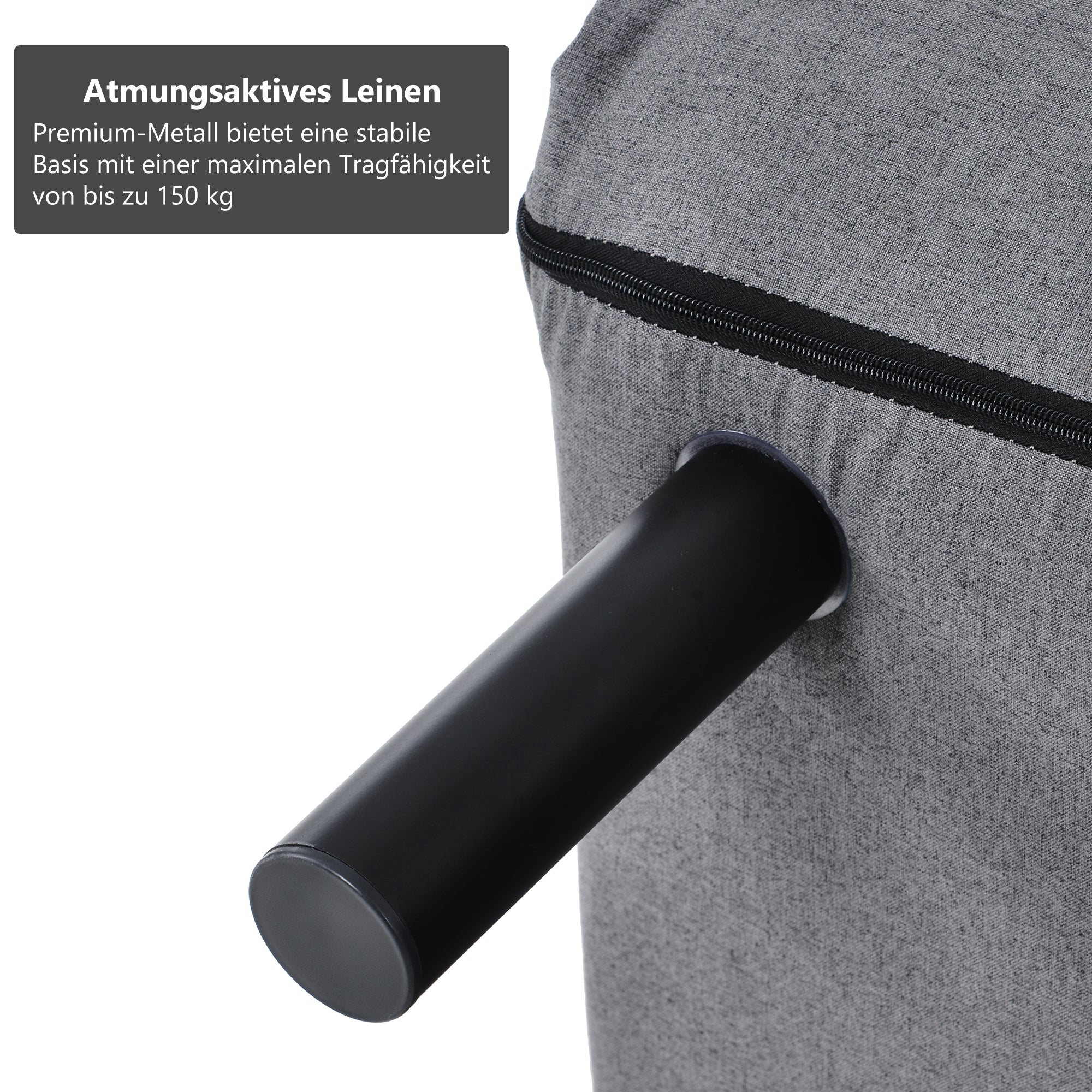 Logidon slaapbank 3-in-1 grijs verstelbare rugleuning 6 standen
