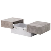 Logidon Universele Banktafel Hoogglans Grijs Met Uitschuifbare Tafel