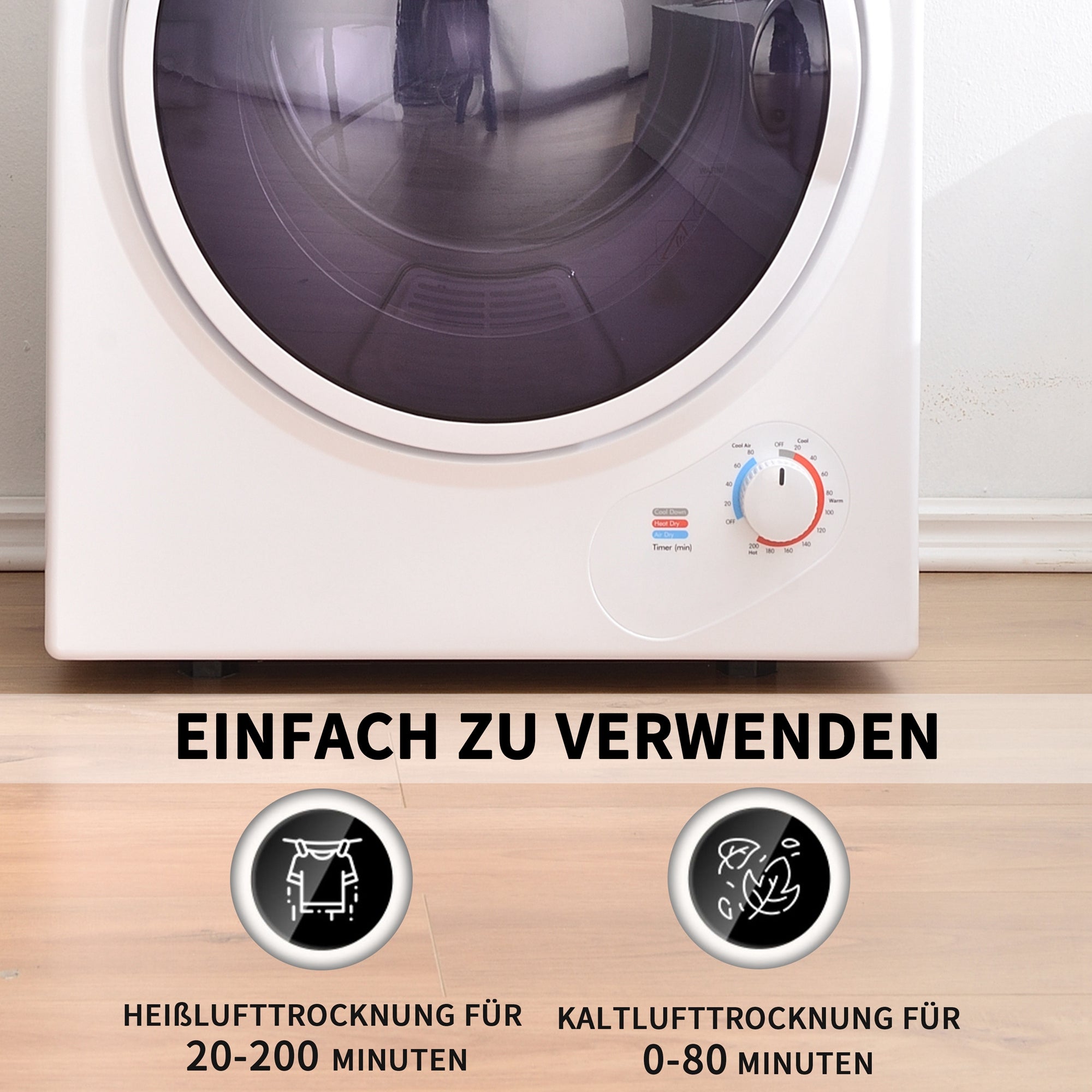 Logidon afzuigdroger 2,5 kg wandmonteerbare PTC keramische verwarming