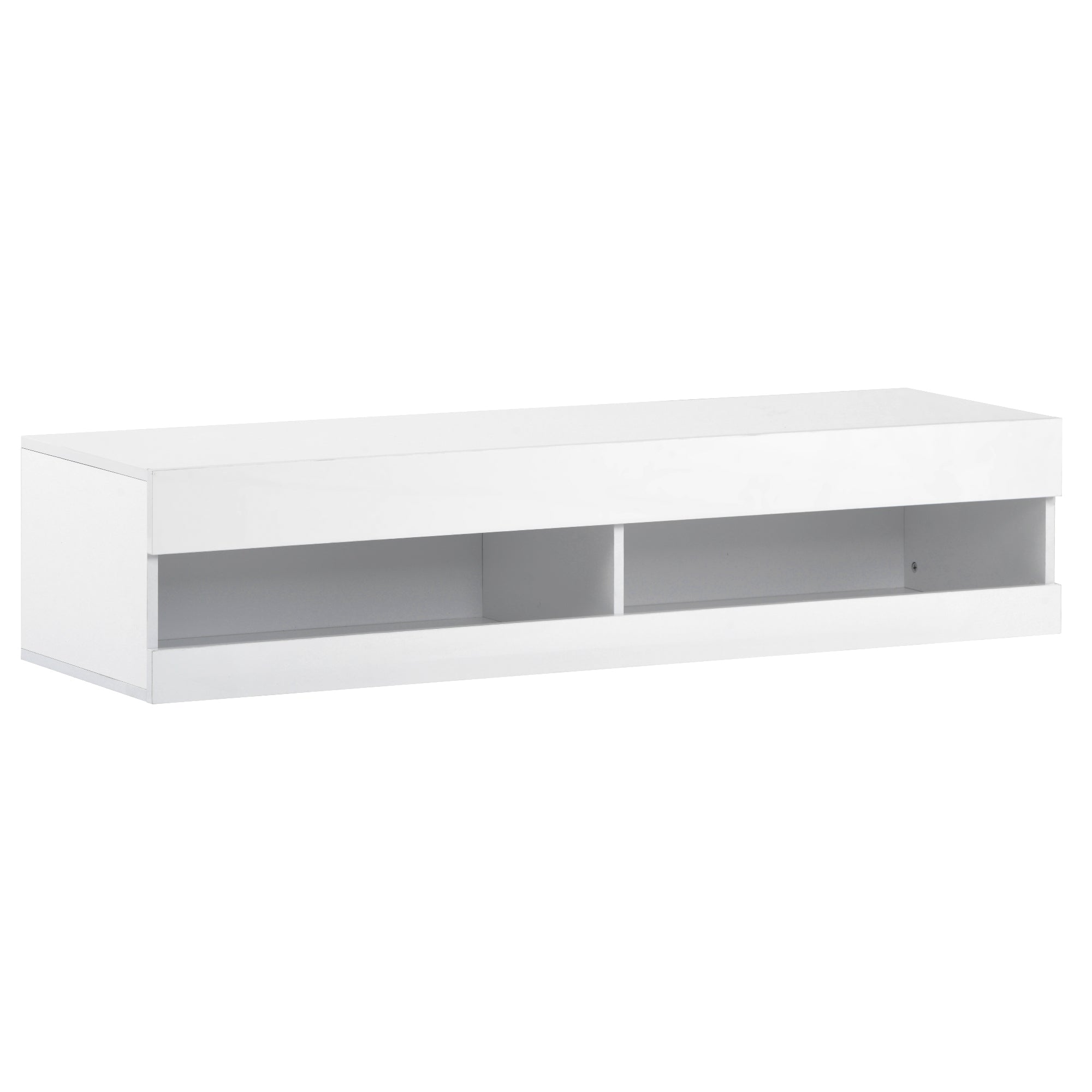 Logidon LED TV-meubel wit met LED-verlichting en veel opbergruimte