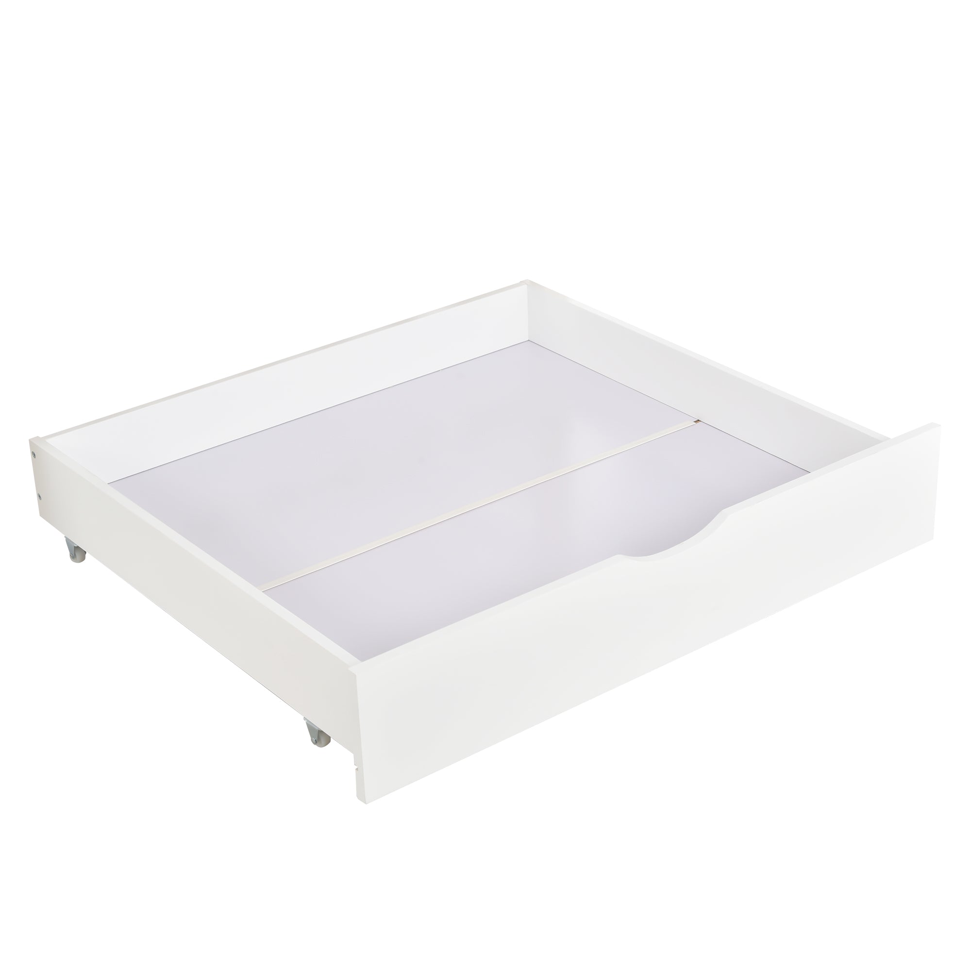Logidon Kinderhuisbed 90x200 met lades Wit natuurlijk hout