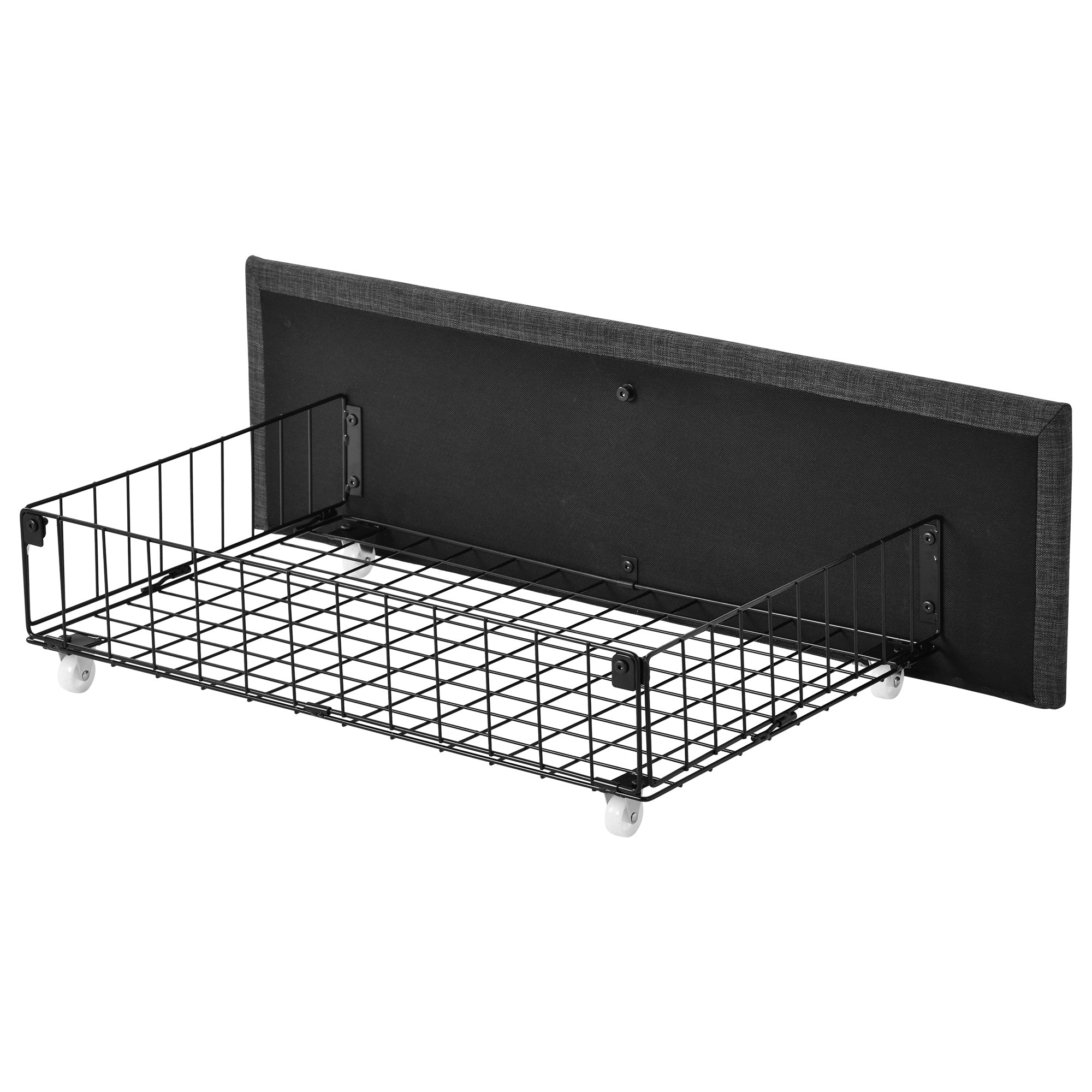 Logidon Gestoffeerd bed 140x200 Grijs met 4 Laden Hoofdbord Verstelbaar