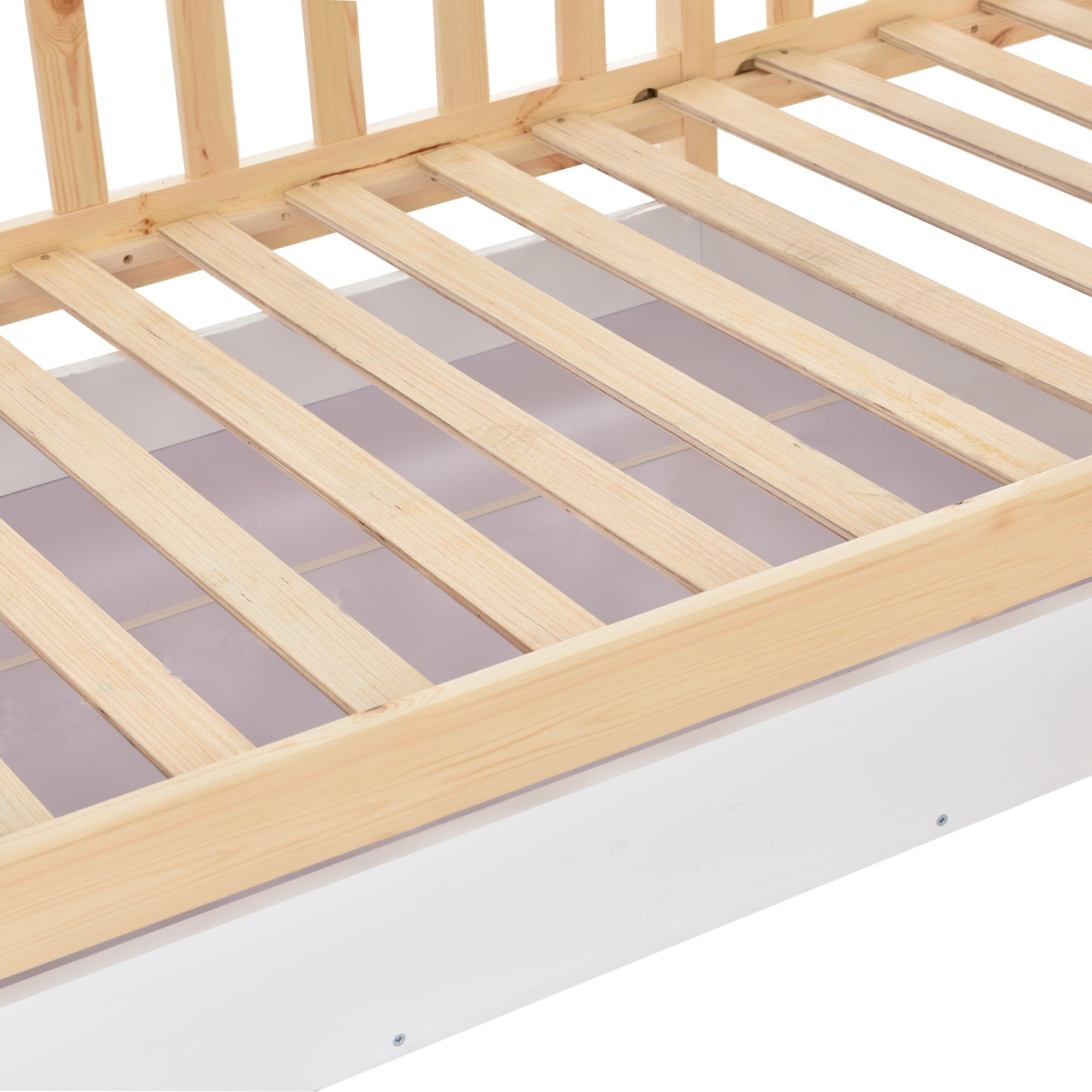 Logidon kinderbedhuisbed met lades en planken 90x200/140x70 cm