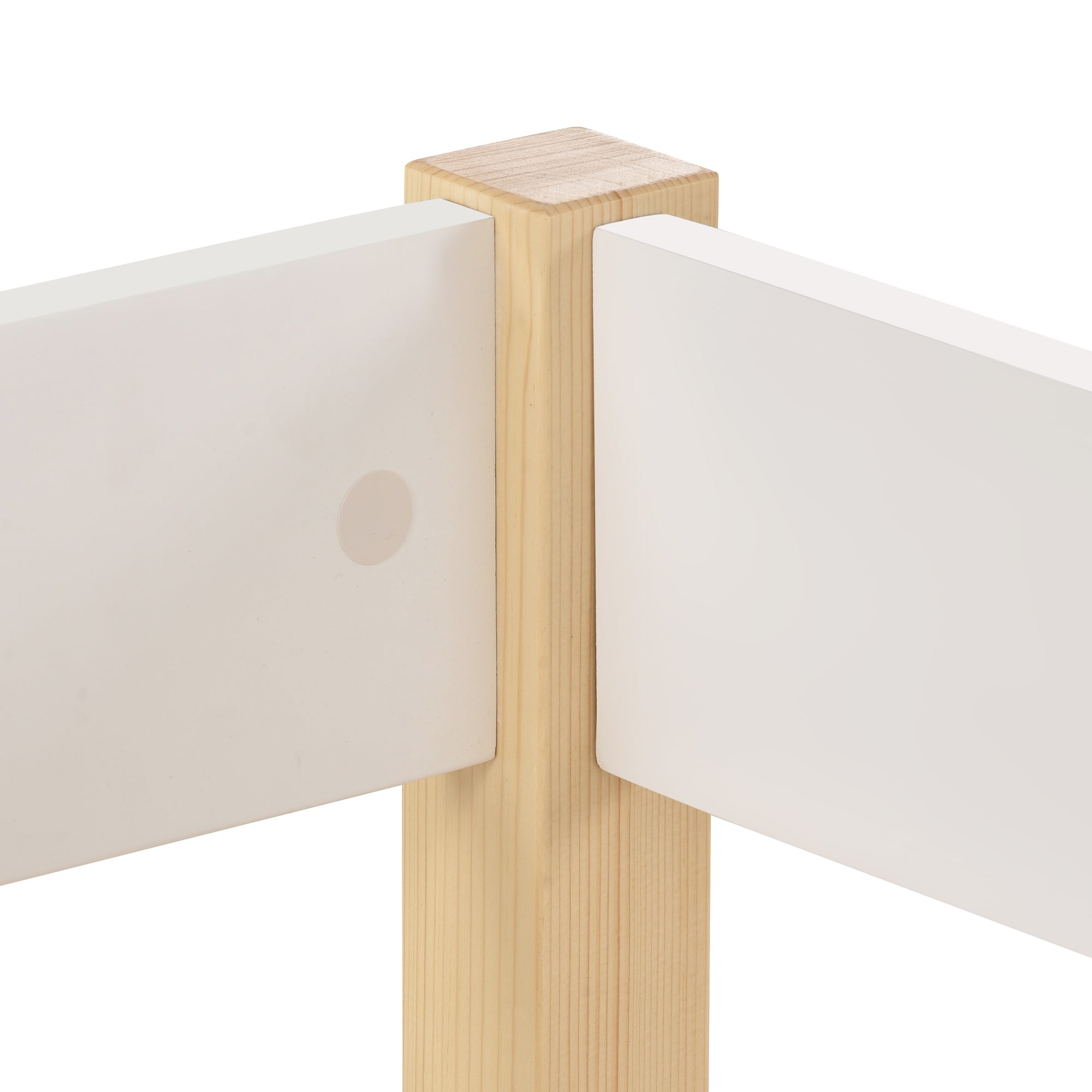 Logidon kinderbed 90x190 met lades en valbeveiliging wit eiken