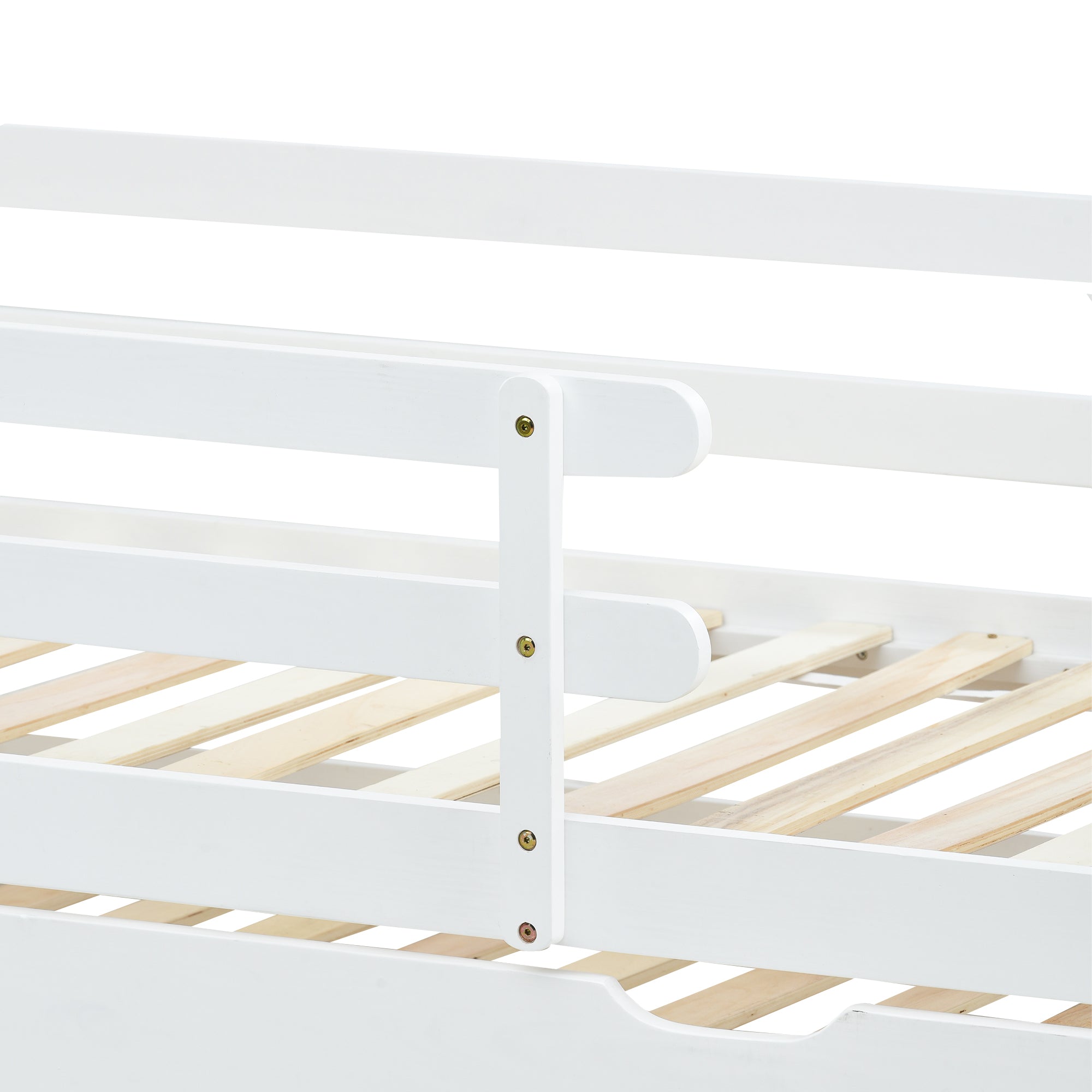 Logidon boomhutbed 90x200 cm wit houten frame met uitschuifbaar bed