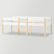 Logidon kinderbed met valbeveiliging 90x190 wit eiken