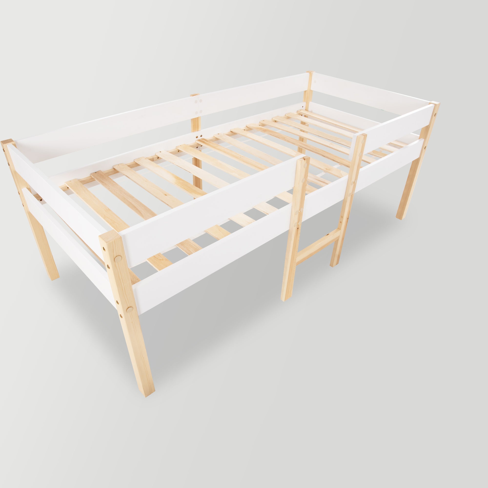 Logidon kinderbed met valbeveiliging 90x190 wit eiken