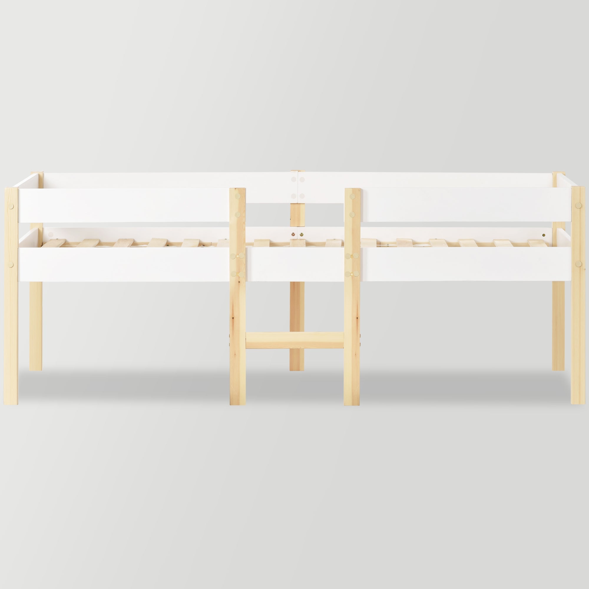 Logidon kinderbed met valbeveiliging 90x190 wit eiken