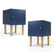 Logidon set van 2 nachtkastjes marineblauw H50 B35 D35 cm