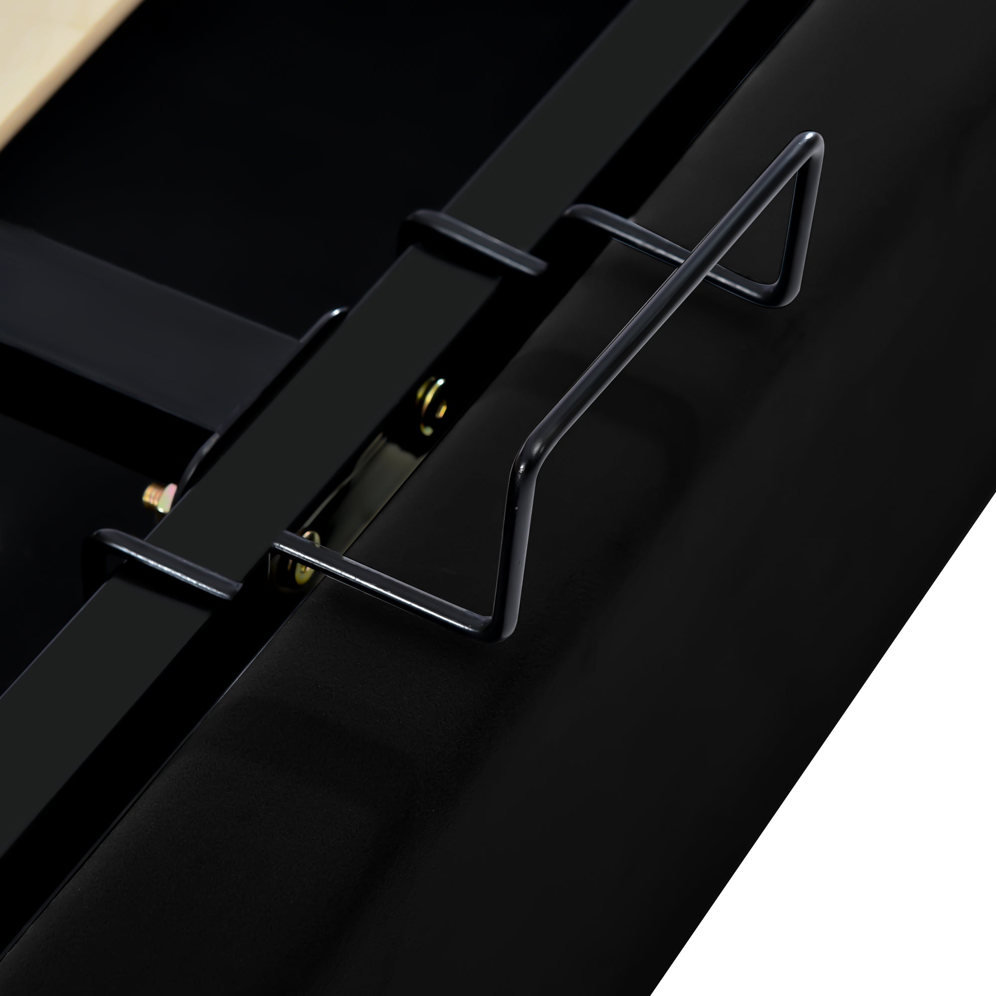 Logidon Hydraulic Upholstered Bed 140x200 Black Headboard Adjustment