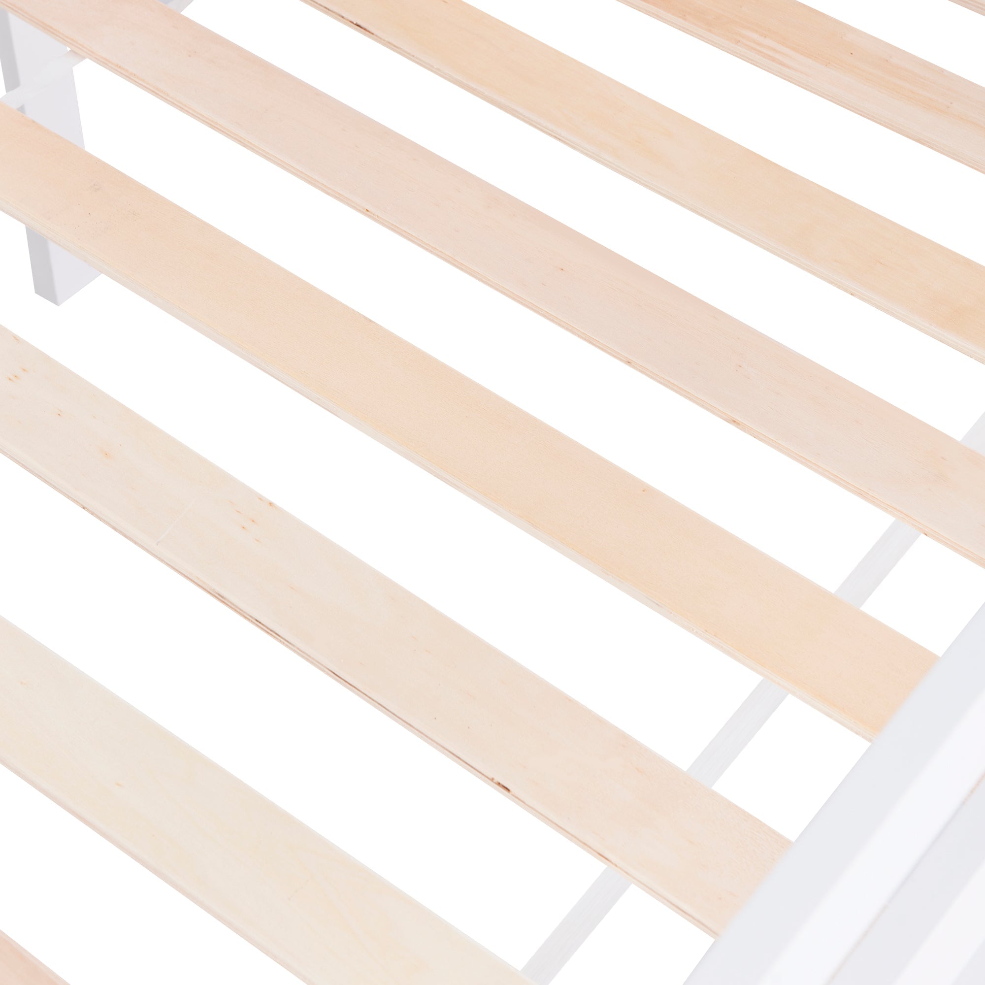Logidon House Bed Kinderbed met ladder en lades 90x200 wit
