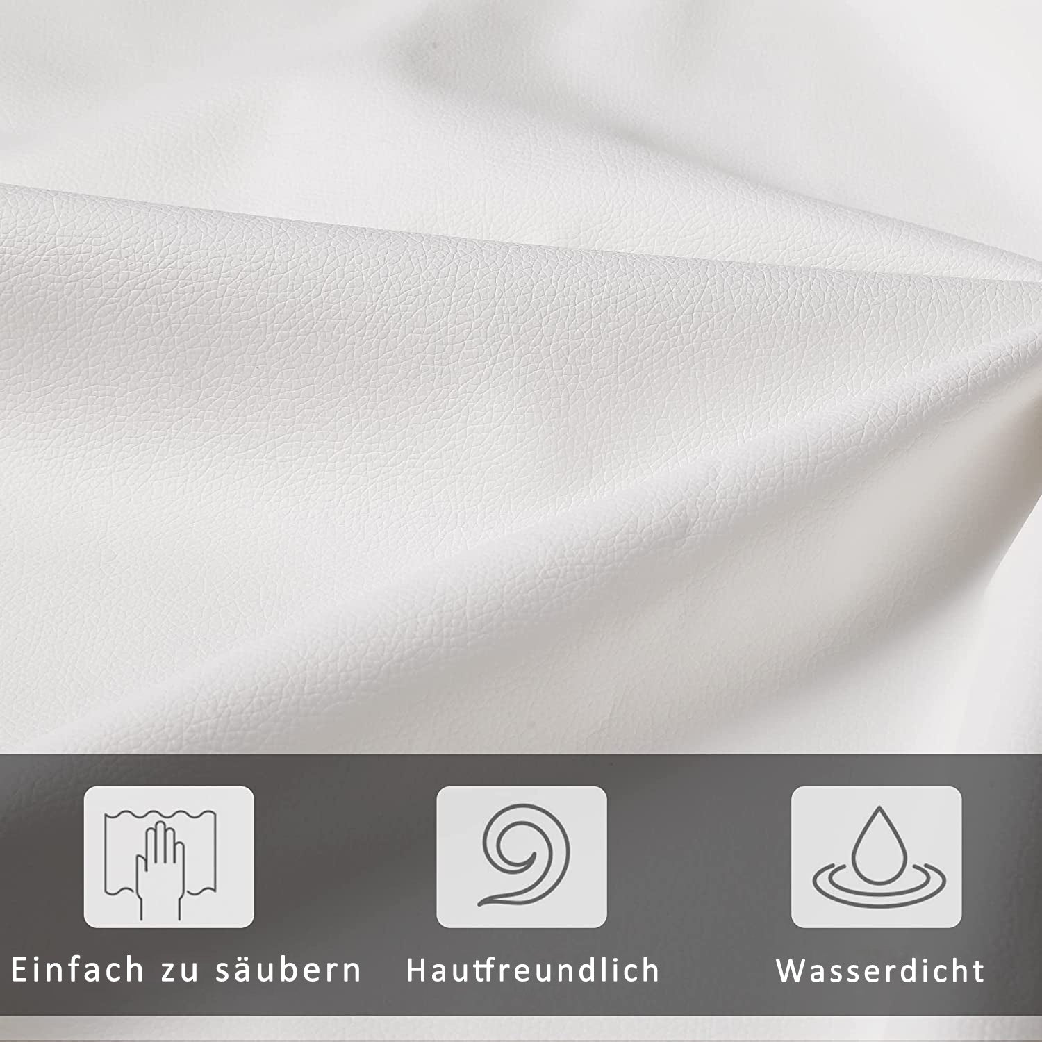 Logidon gestoffeerd bed 140x200 cm wit met LED-verlichting en bedstee