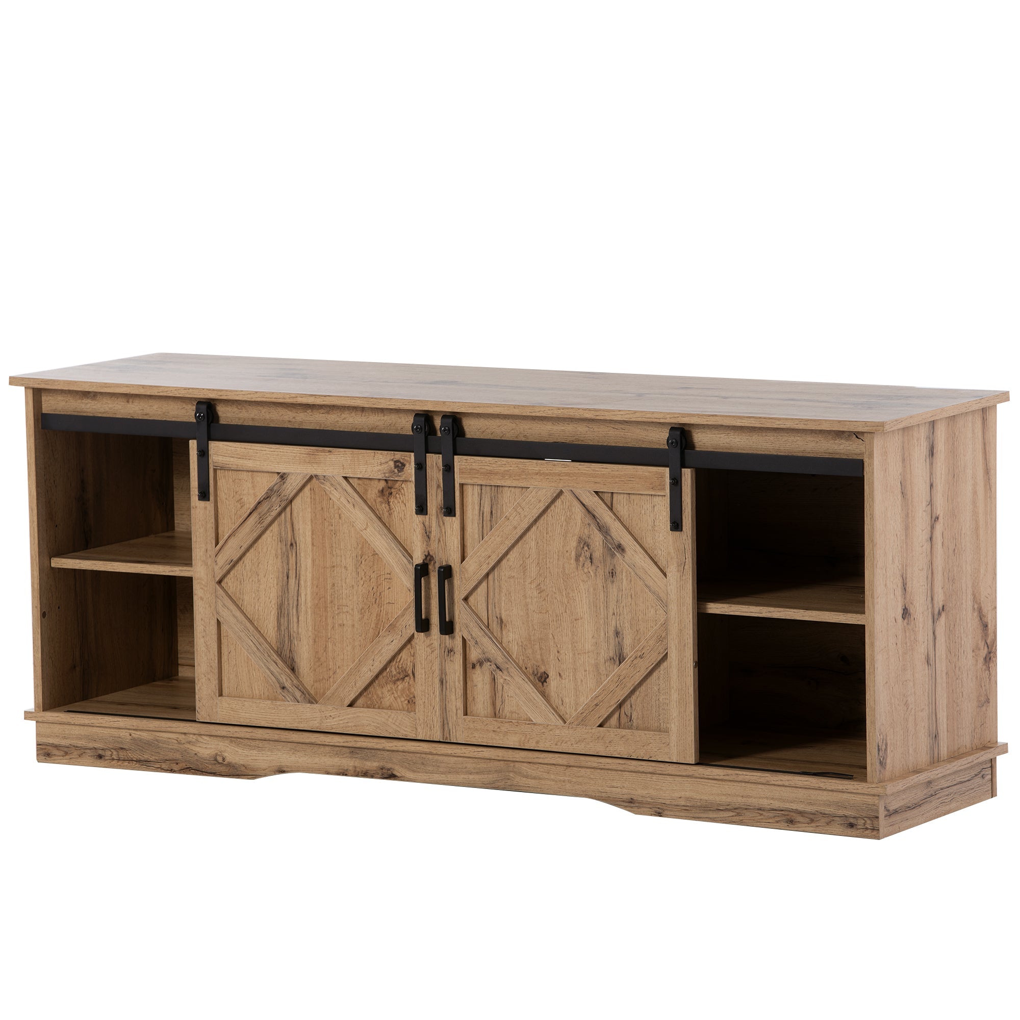 Logidon TV-meubel Groot Bruin 150 x 40 x 60 cm met 2 Schuifdeuren