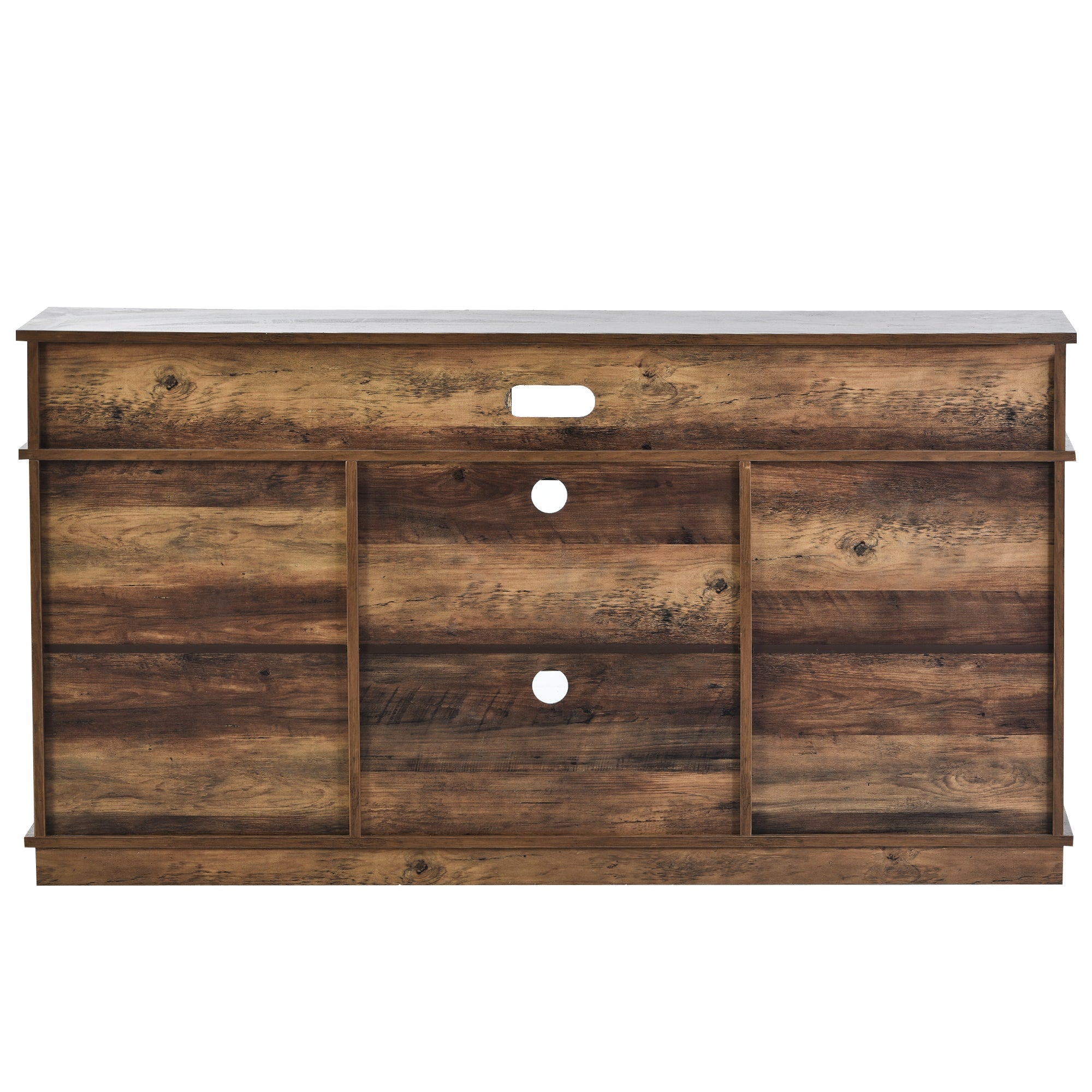 Logidon Large TV Cabinet Brown Adjustable Shelves 148x40x78 cm