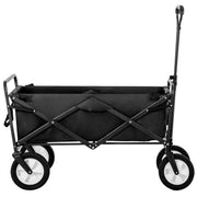 Logidon foldable AllTerrain handcart black with 360 degree front wheel