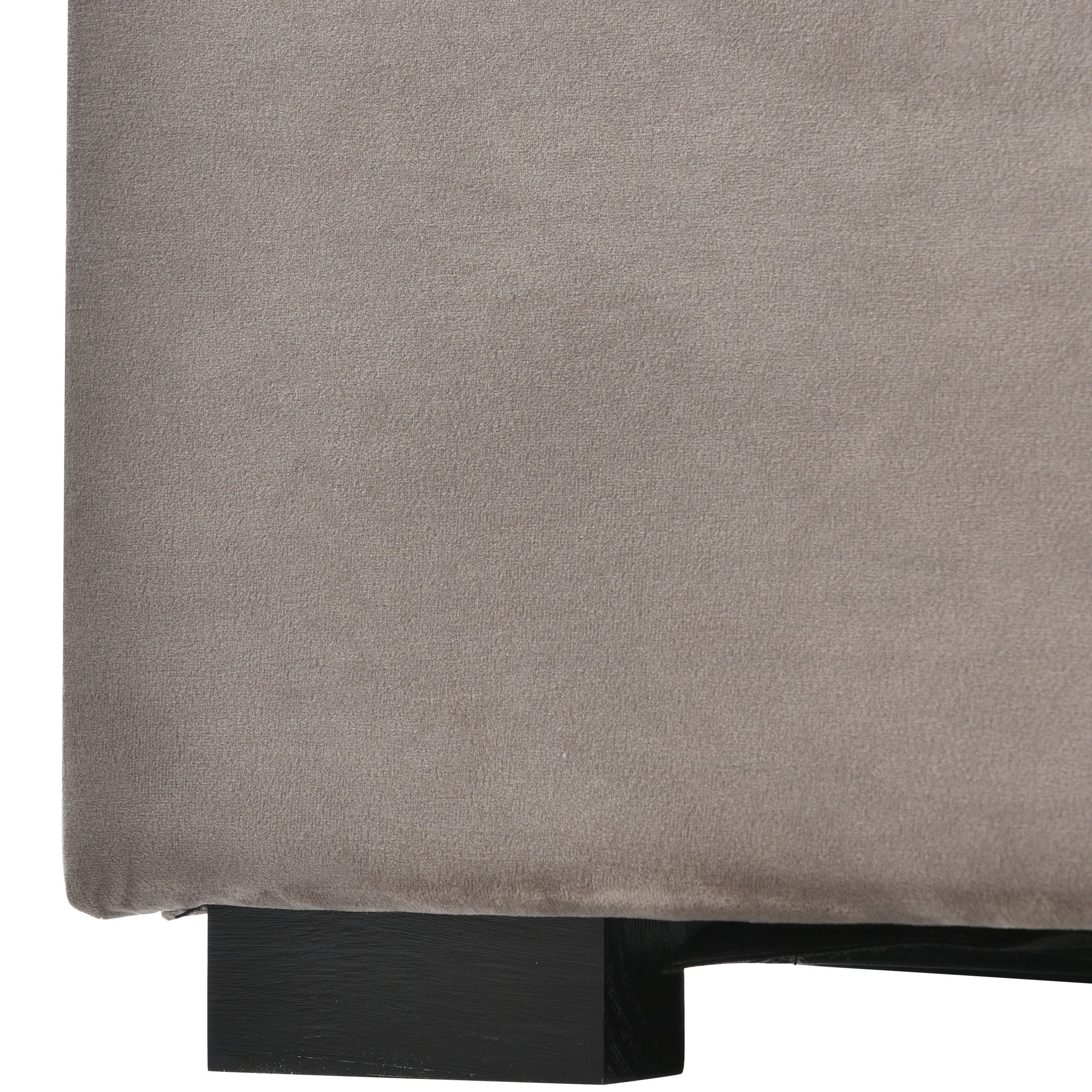 Logidon Hydraulic Upholstered Bed 90x200 cm Light Gray Adjustable Headboard