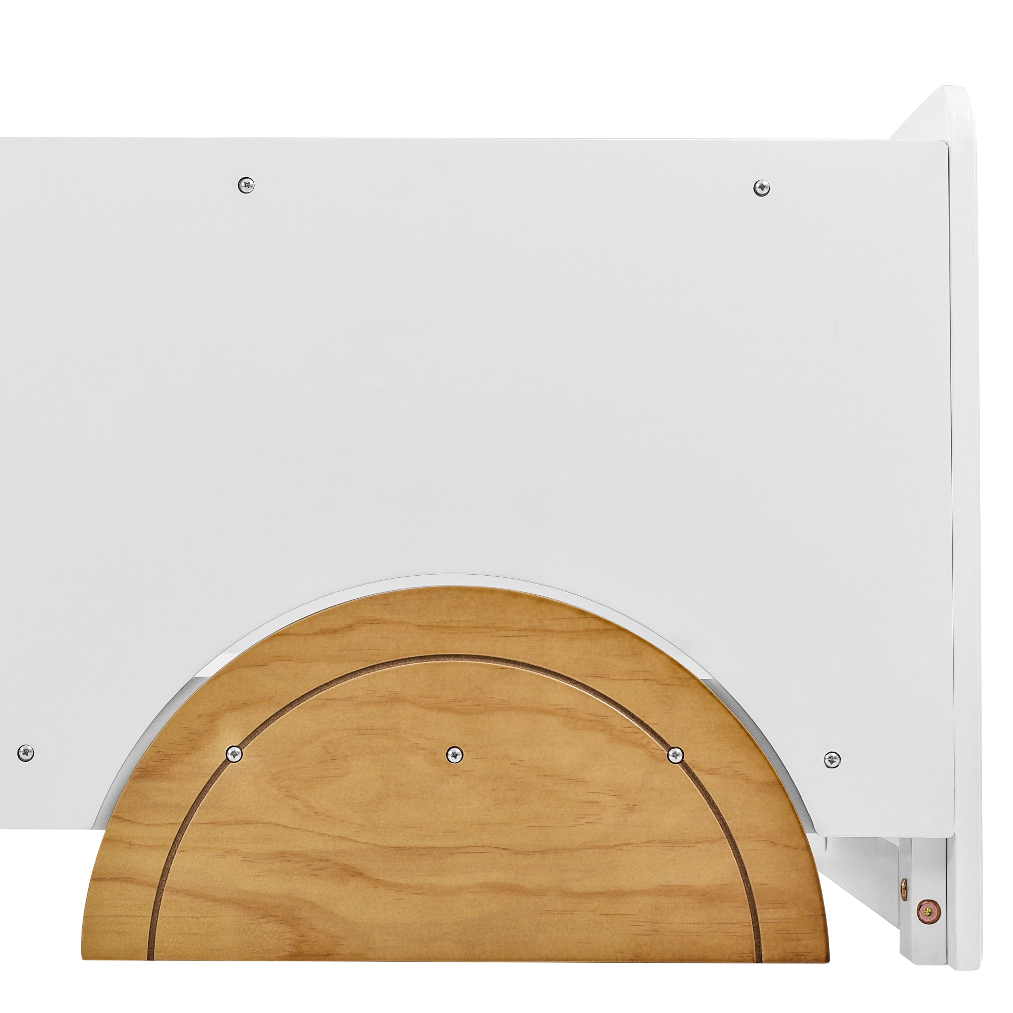 Logidon car bed children's bed 90x200 white natural with MDF wheels