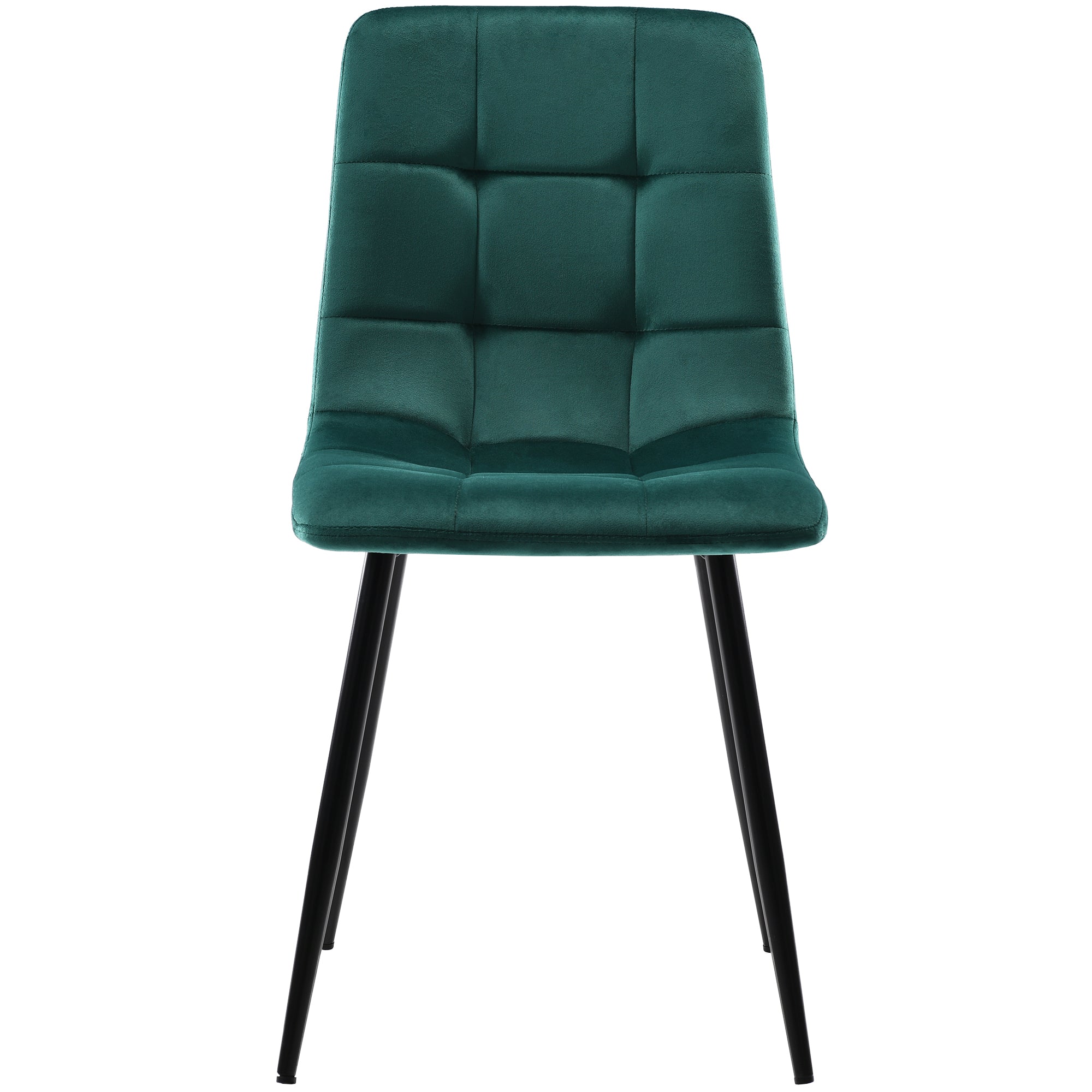 Logidon 117 cm eettafelset donkergroene fluwelen stoelen met gouden poten