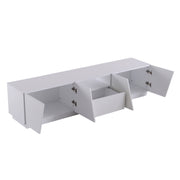 Logidon Modern tv-meubel 170 cm patchwork-design wit glanzende fronten