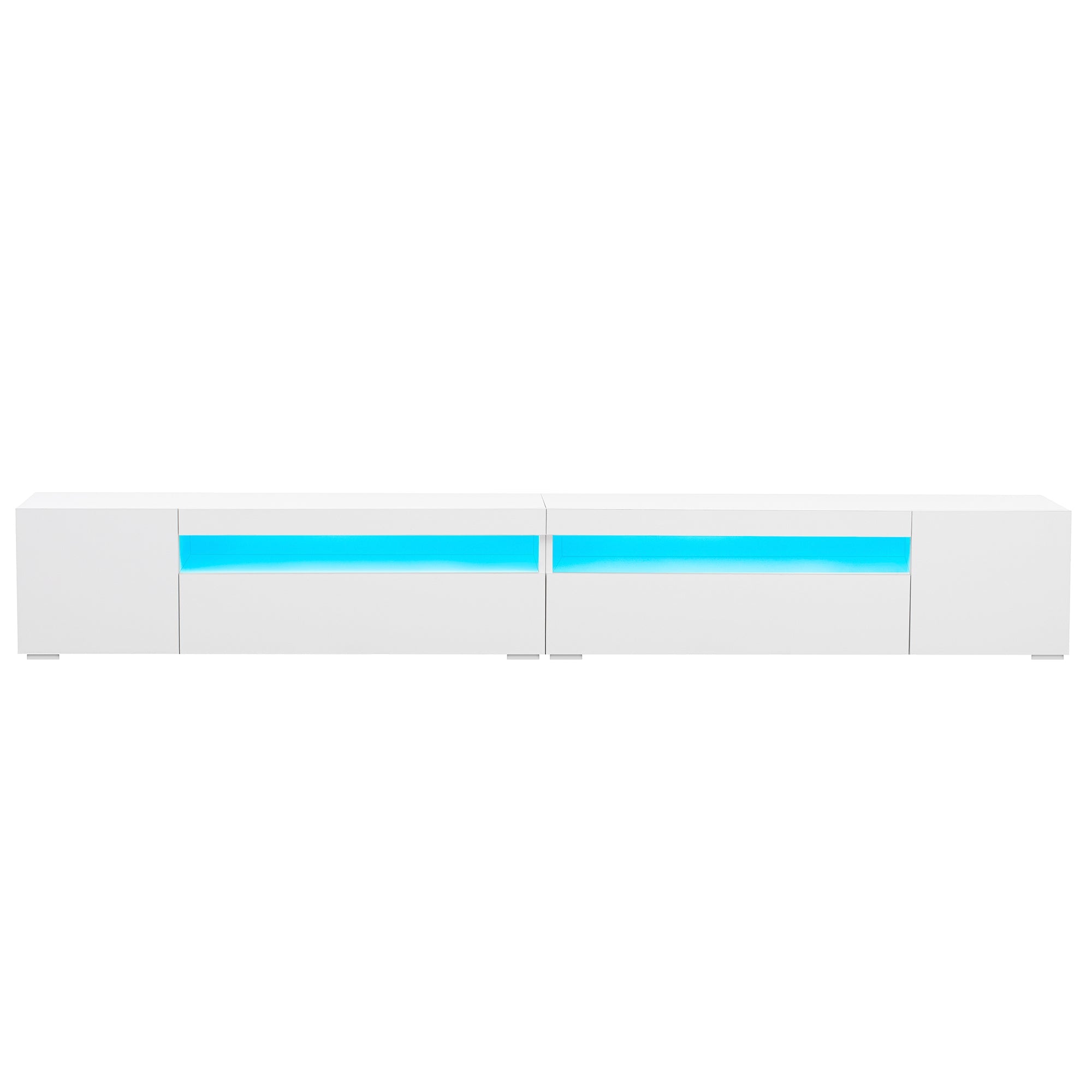 Logidon Wit Modern TV-meubel 240 cm Variabele LED-verlichting