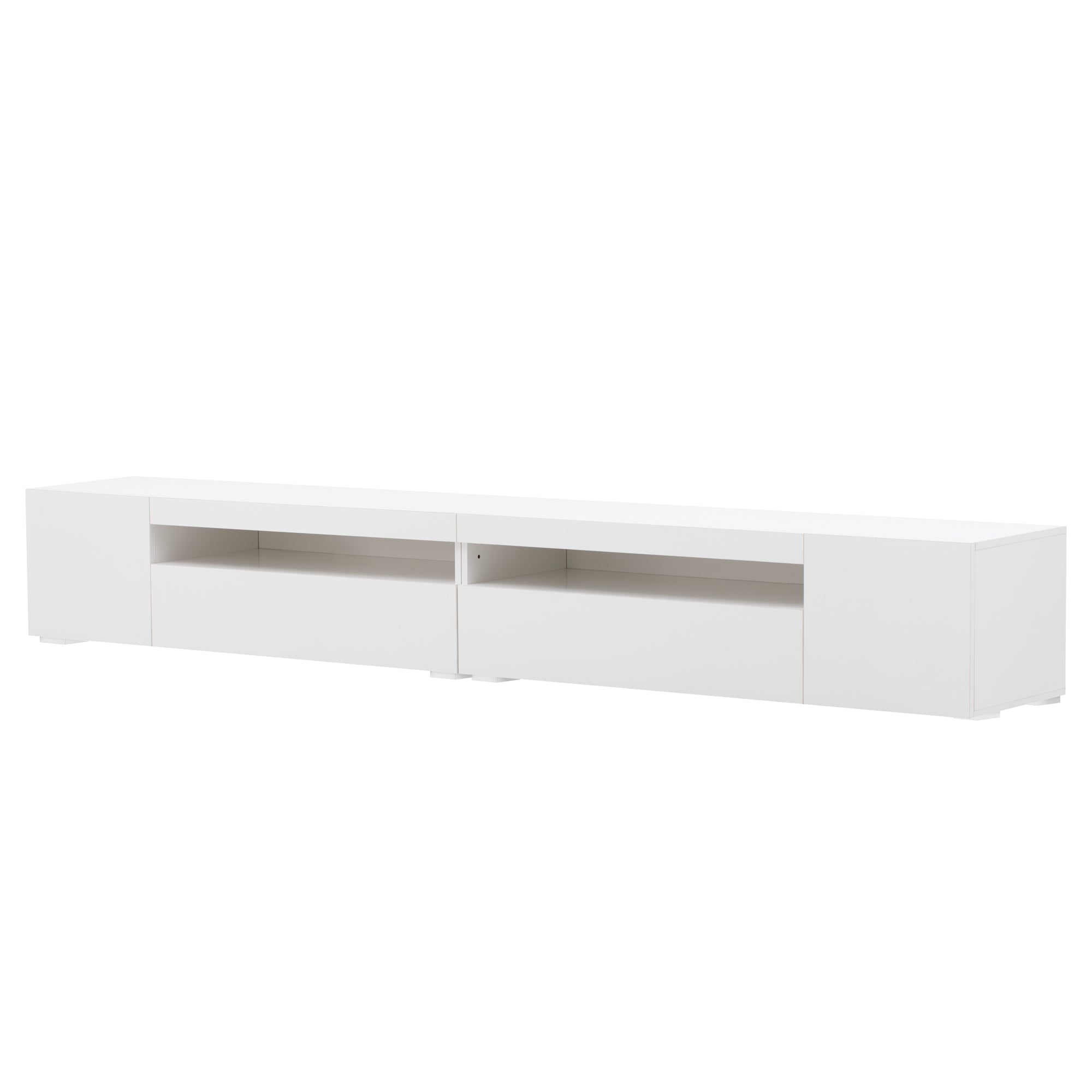Logidon Wit Modern TV-meubel 240 cm Variabele LED-verlichting