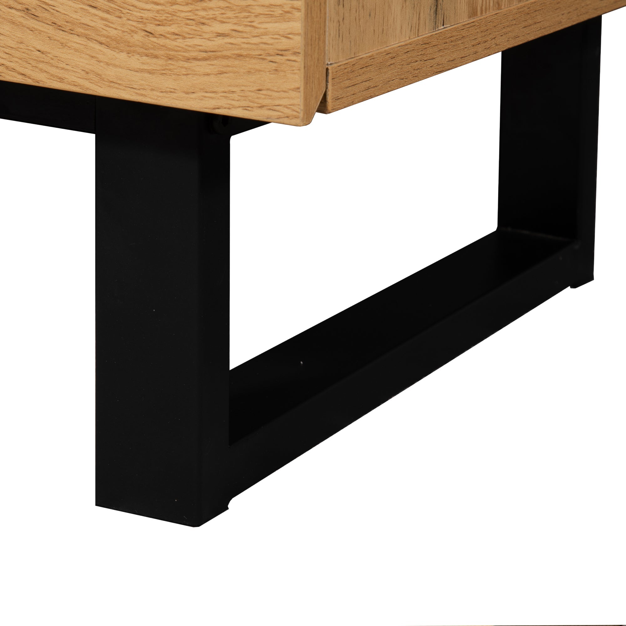 Logidon Modern Color Blocking TV Cabinet 180 cm MDF Wood Look Black