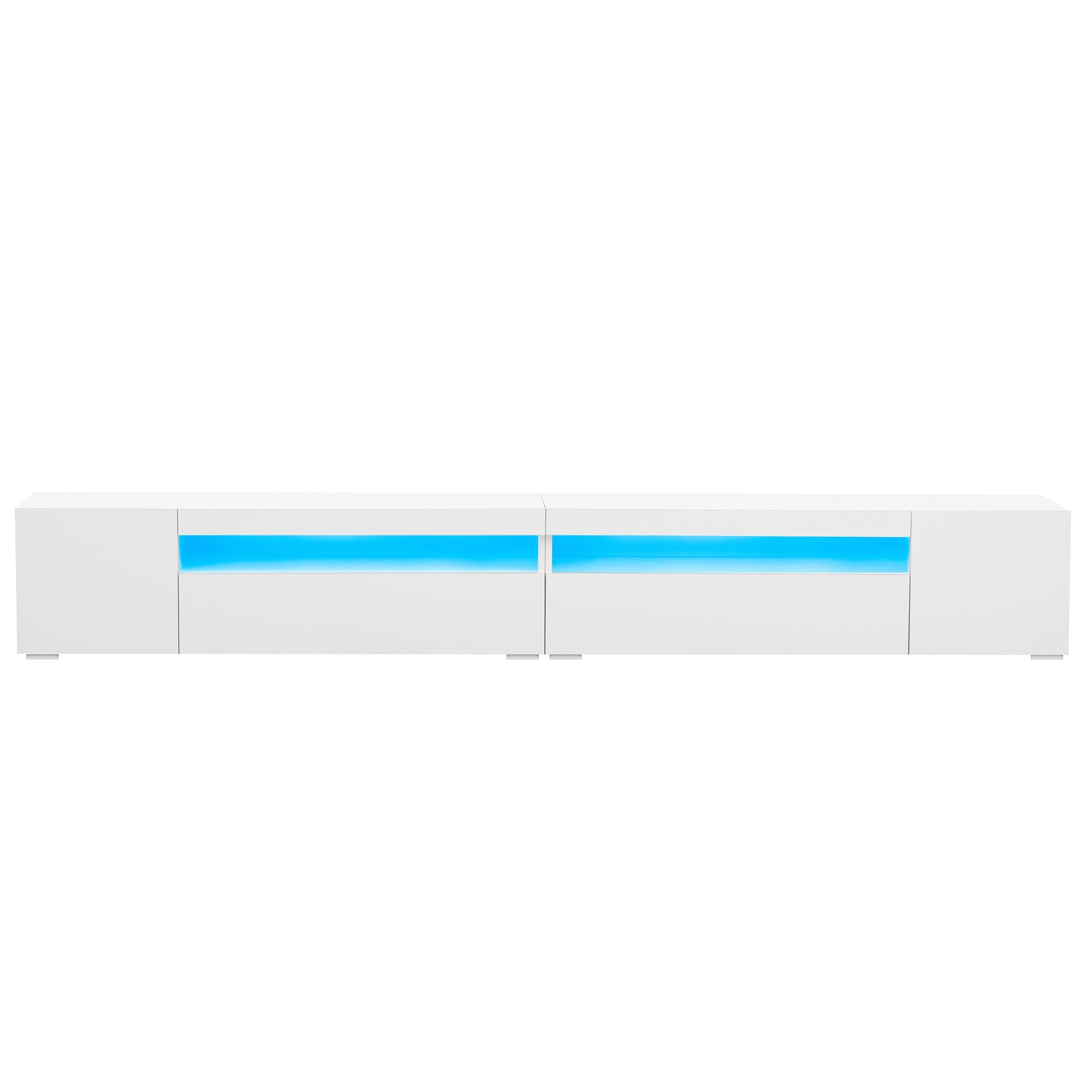 Logidon Wit Modern TV-meubel 240 cm Variabele LED-verlichting
